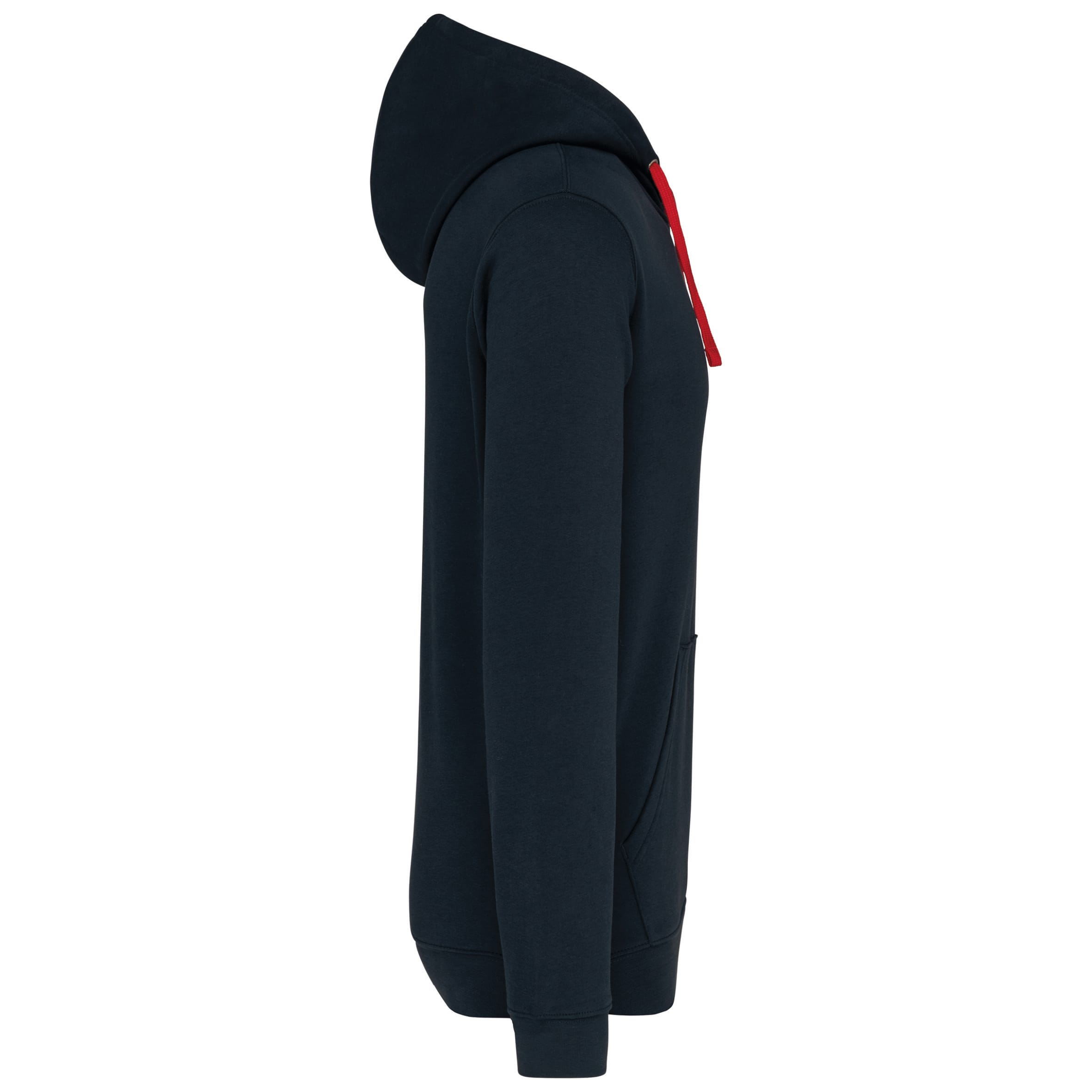 Sweater met contrasterende capuchon