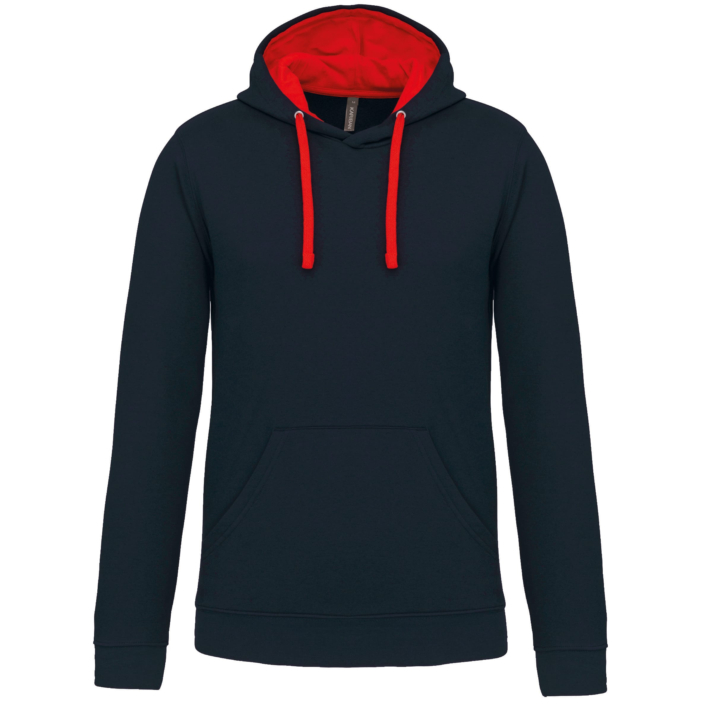 Sweater met contrasterende capuchon