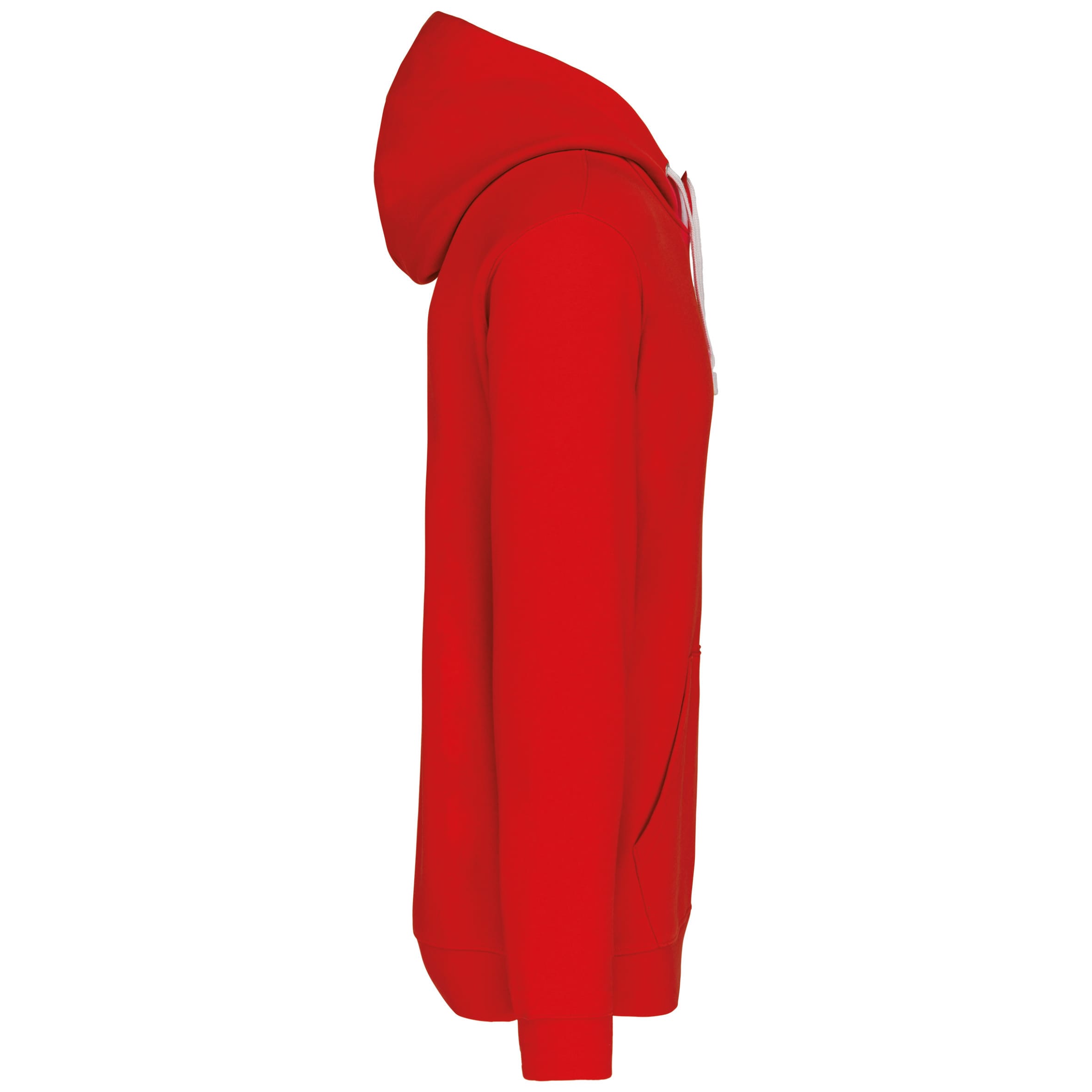Sweater met contrasterende capuchon