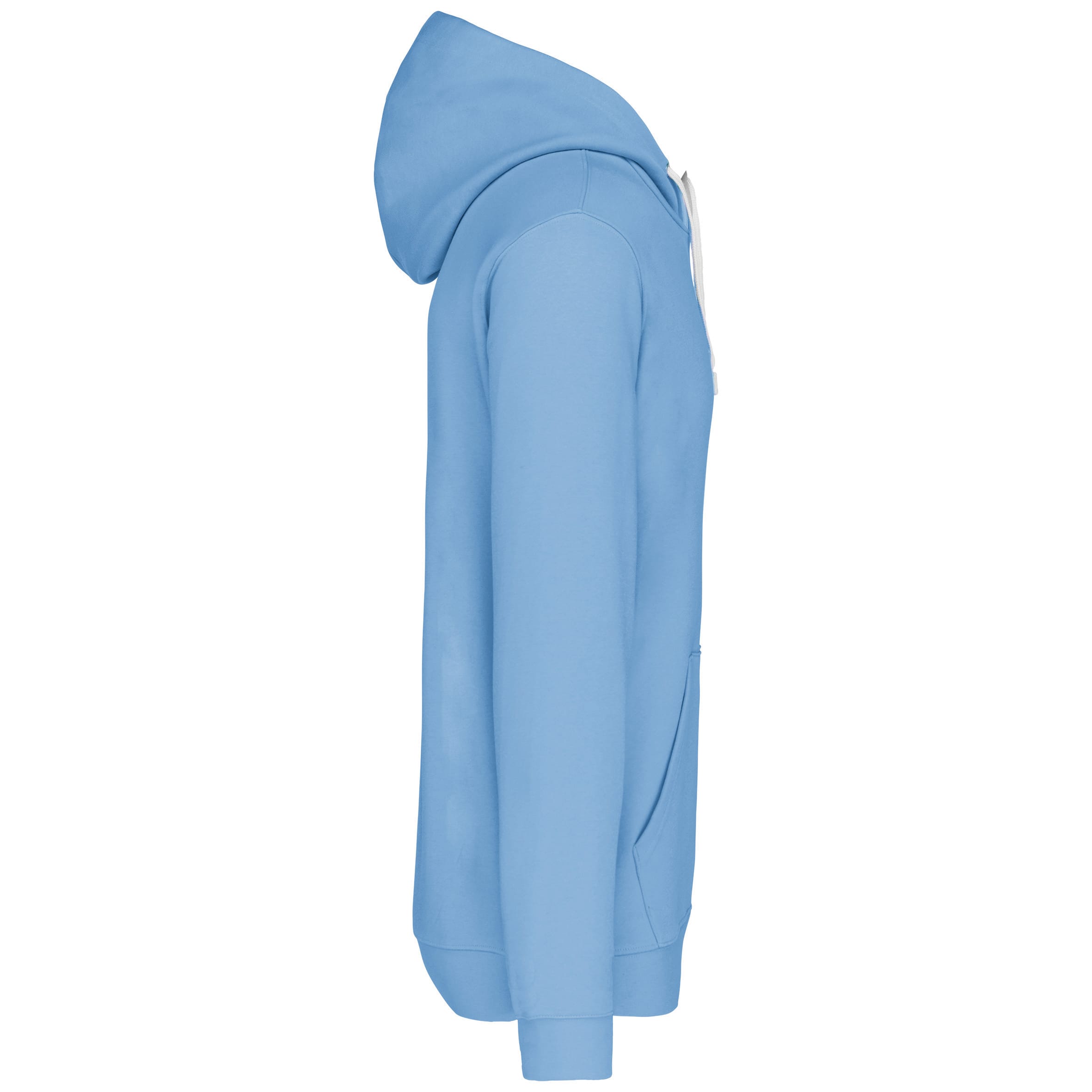 Sweater met contrasterende capuchon
