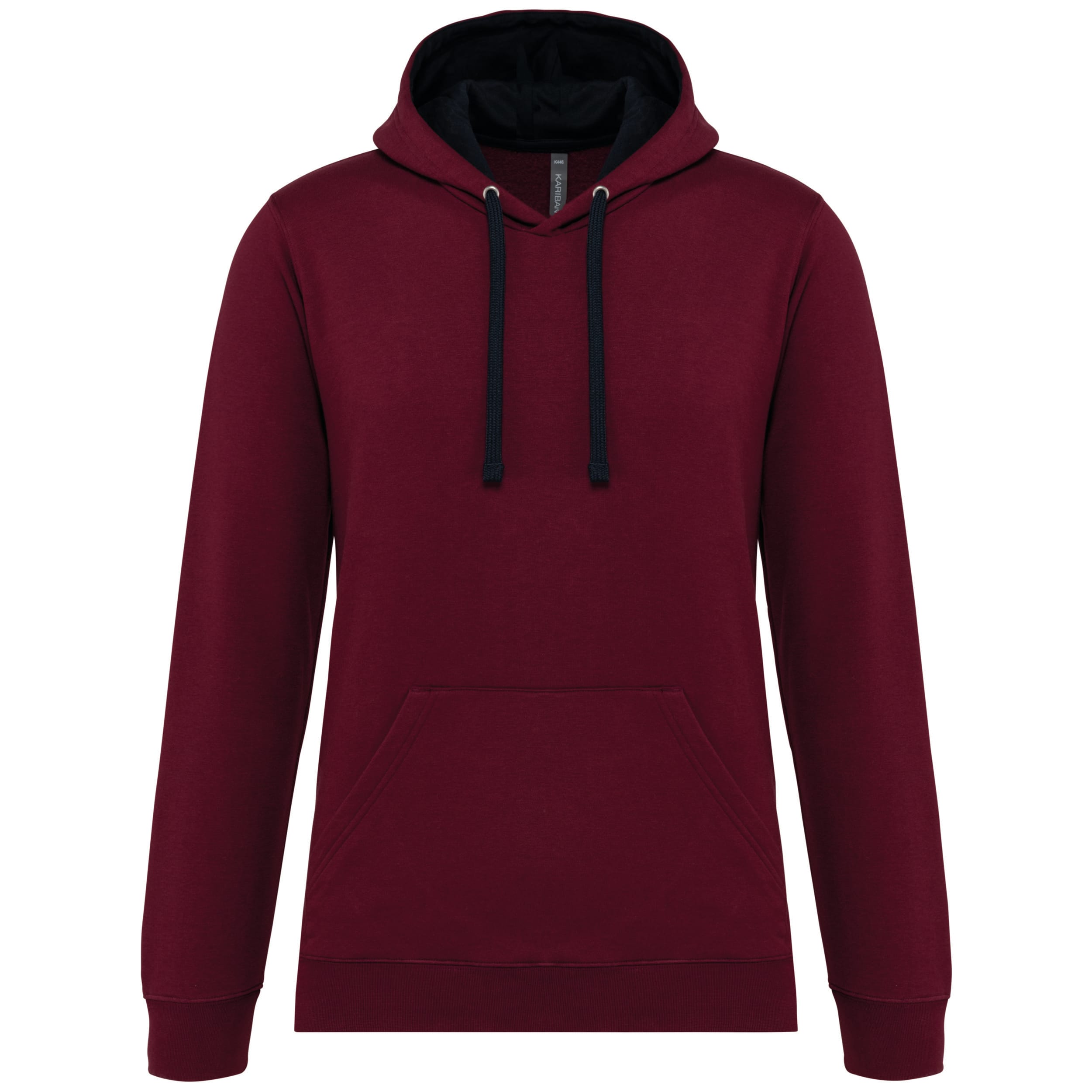 Sweater met contrasterende capuchon
