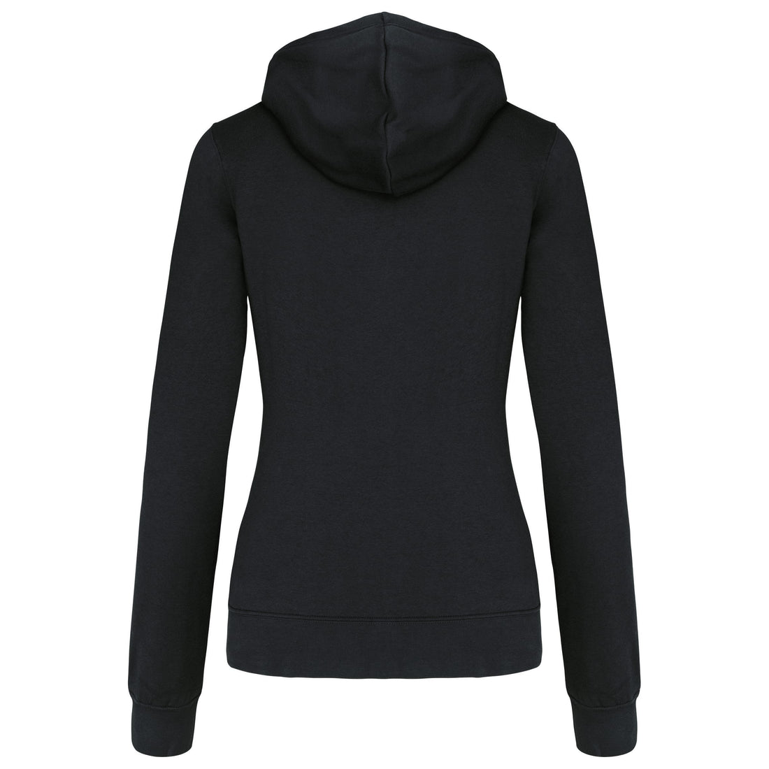 Damessweater met capuchon in contrasterende kleur