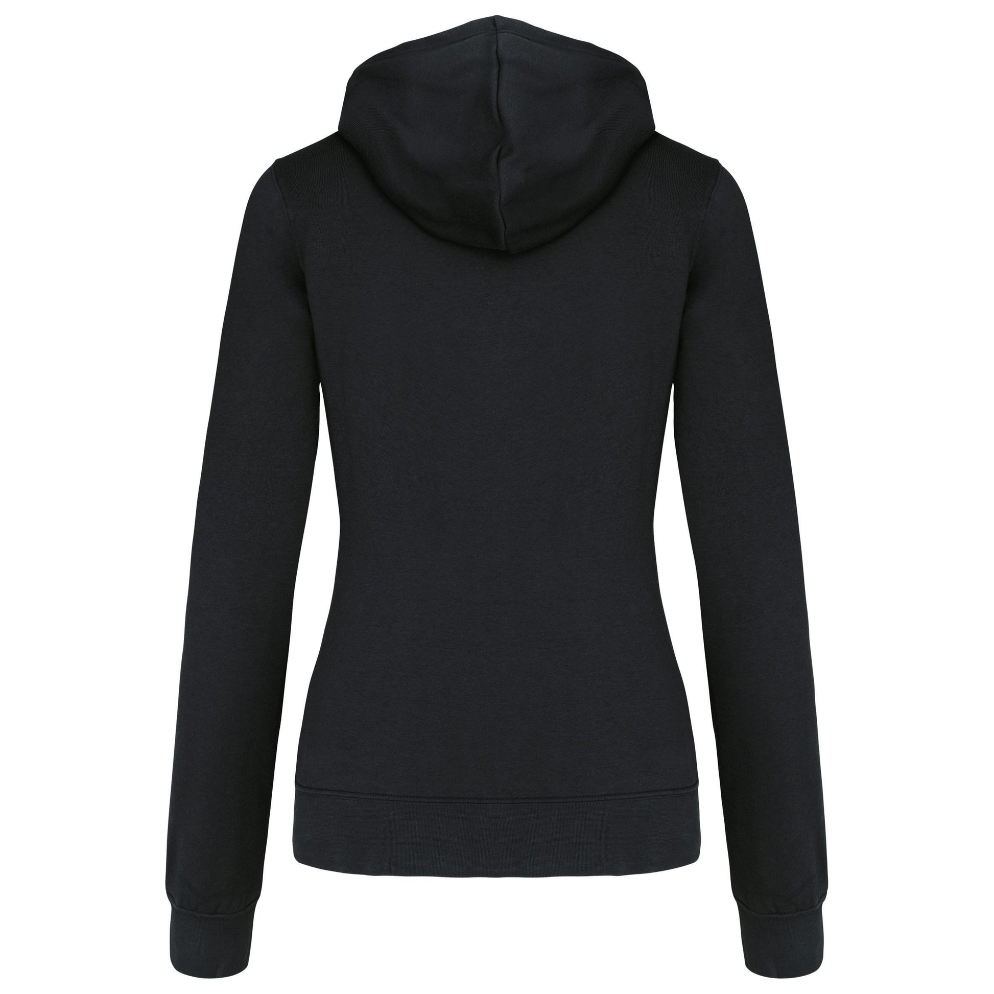 Damessweater met capuchon in contrasterende kleur