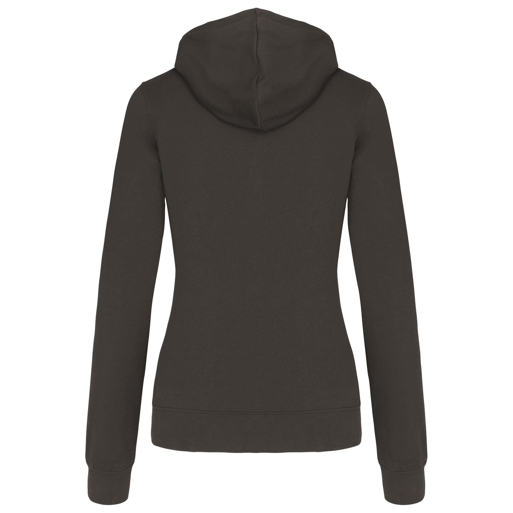 Damessweater met capuchon in contrasterende kleur