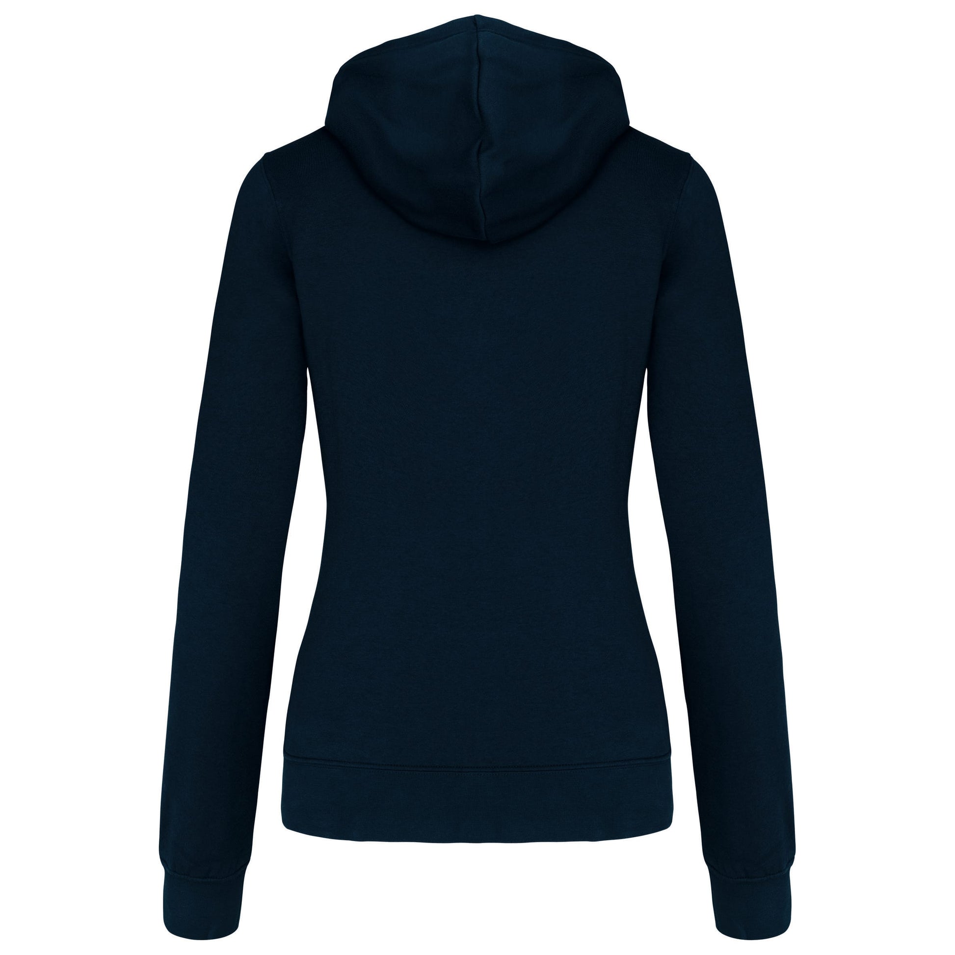 Damessweater met capuchon in contrasterende kleur