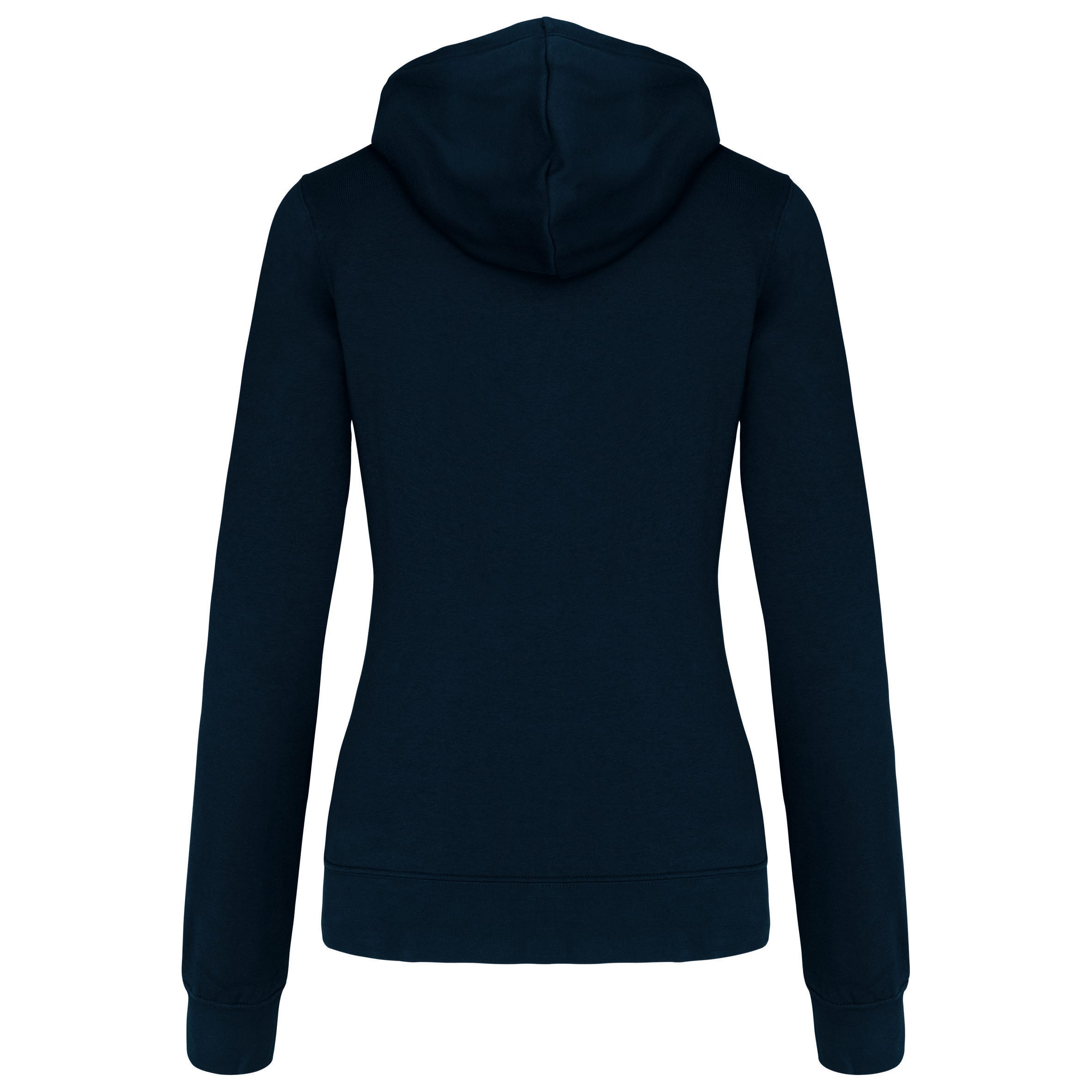 Damessweater met capuchon in contrasterende kleur