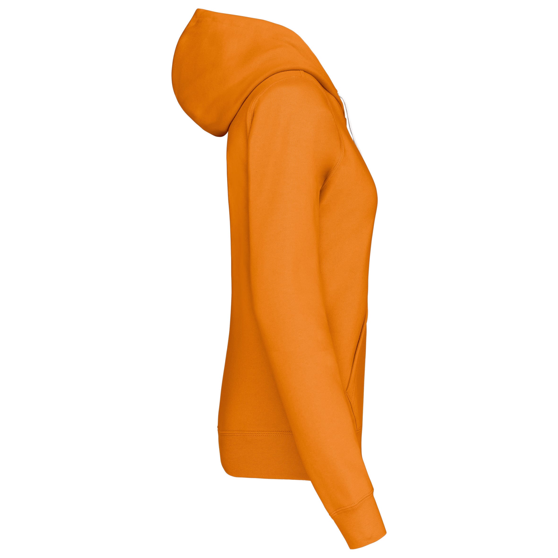 Damessweater met capuchon in contrasterende kleur