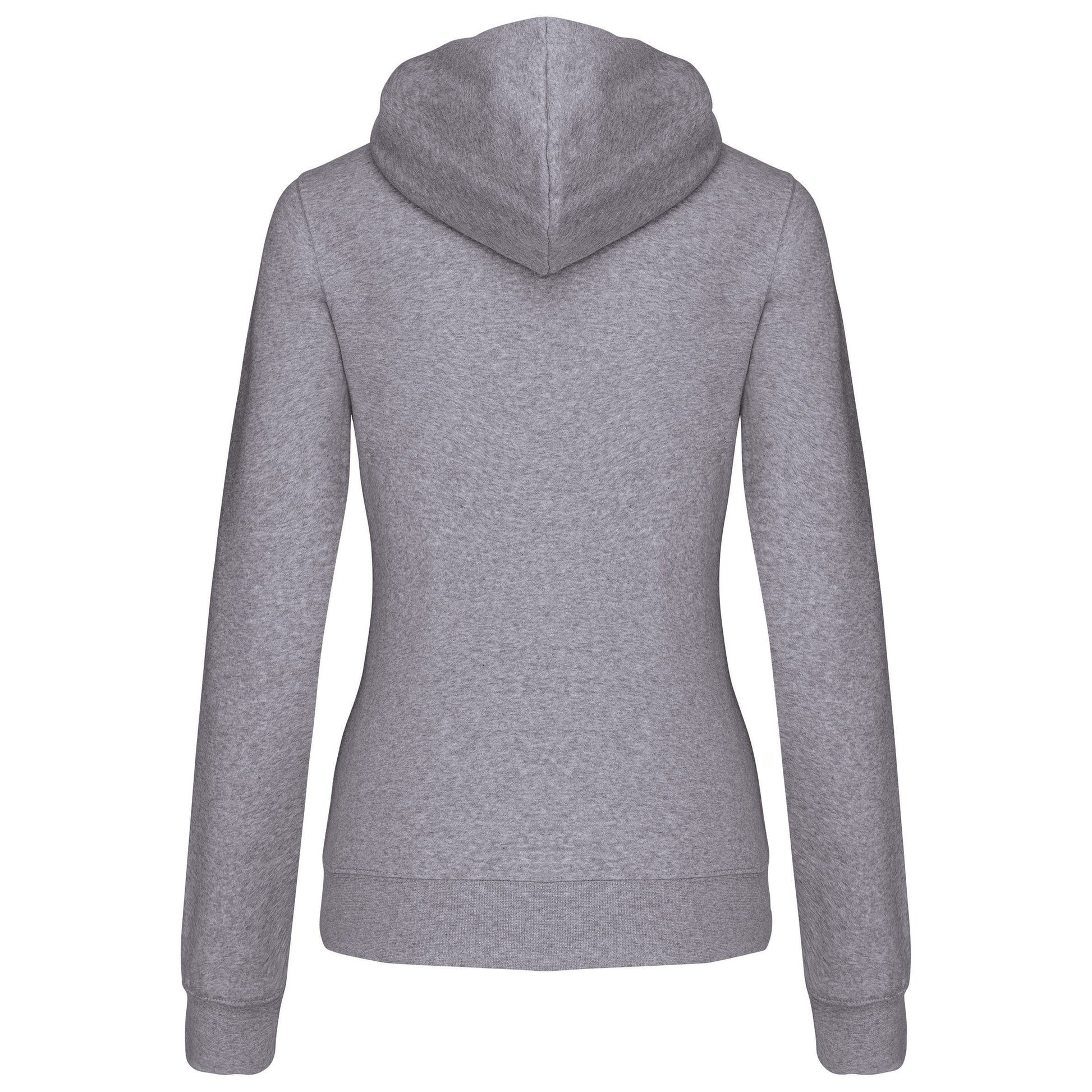 Damessweater met capuchon in contrasterende kleur