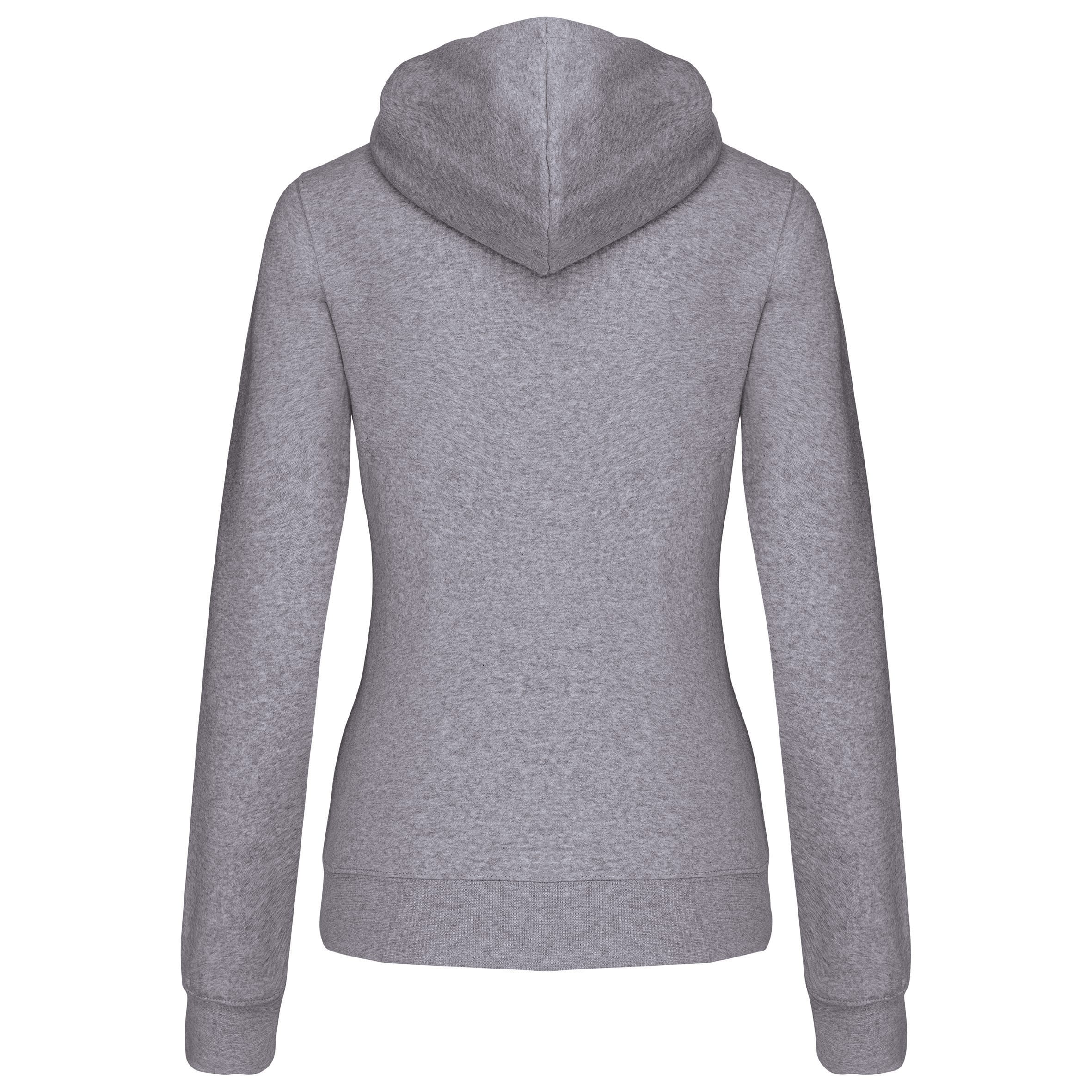 Damessweater met capuchon in contrasterende kleur