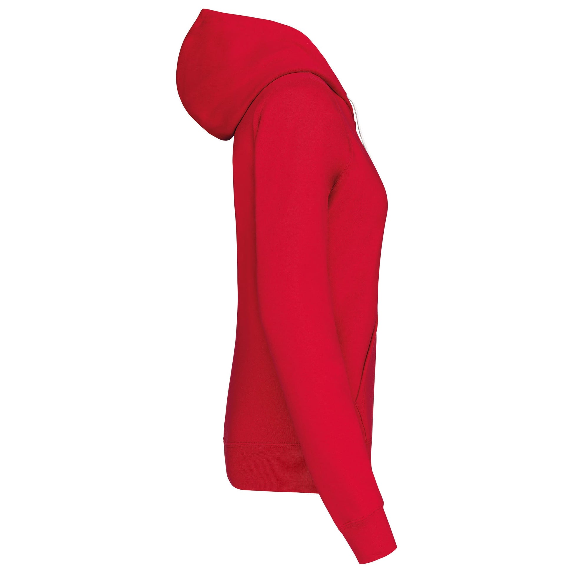 Damessweater met capuchon in contrasterende kleur