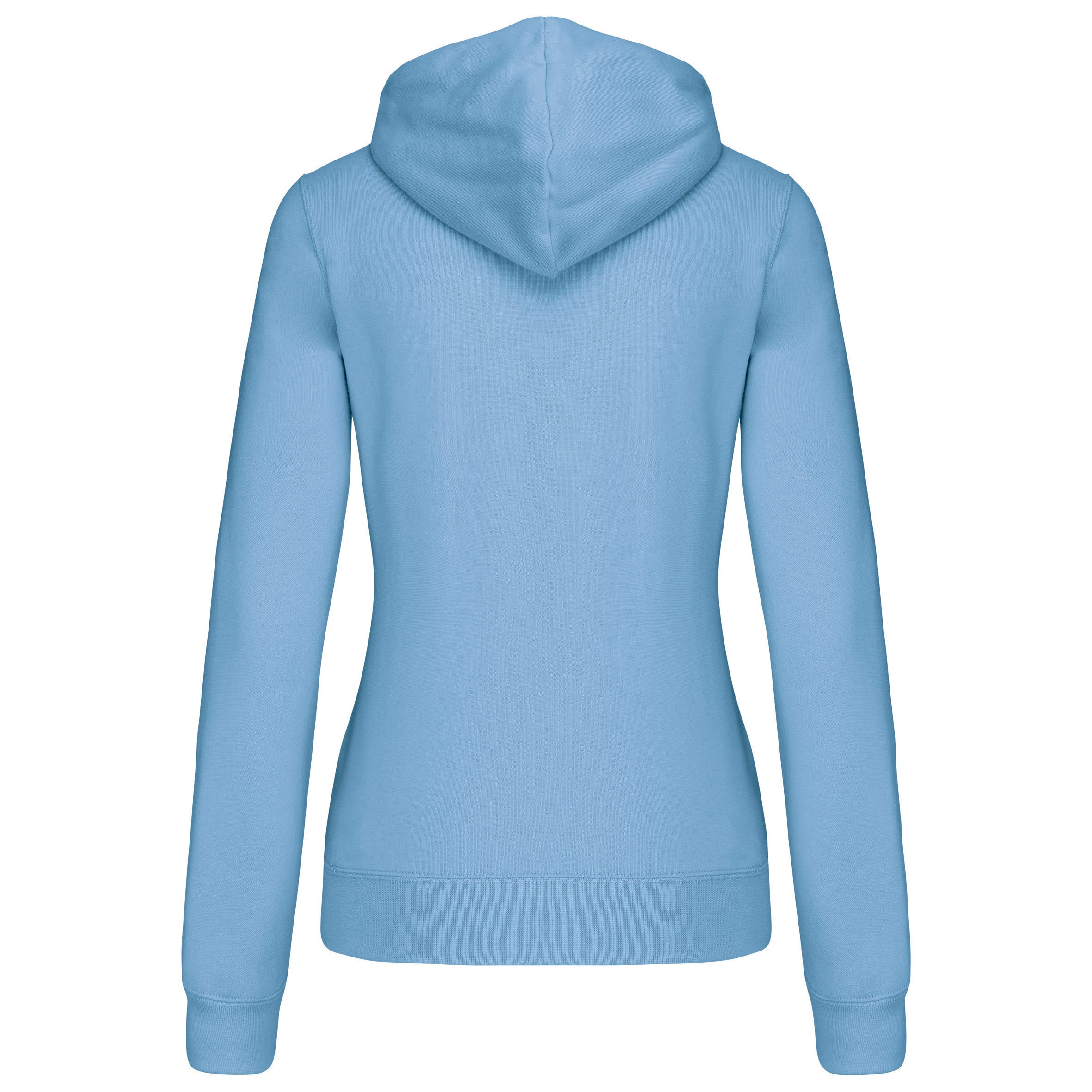Damessweater met capuchon in contrasterende kleur