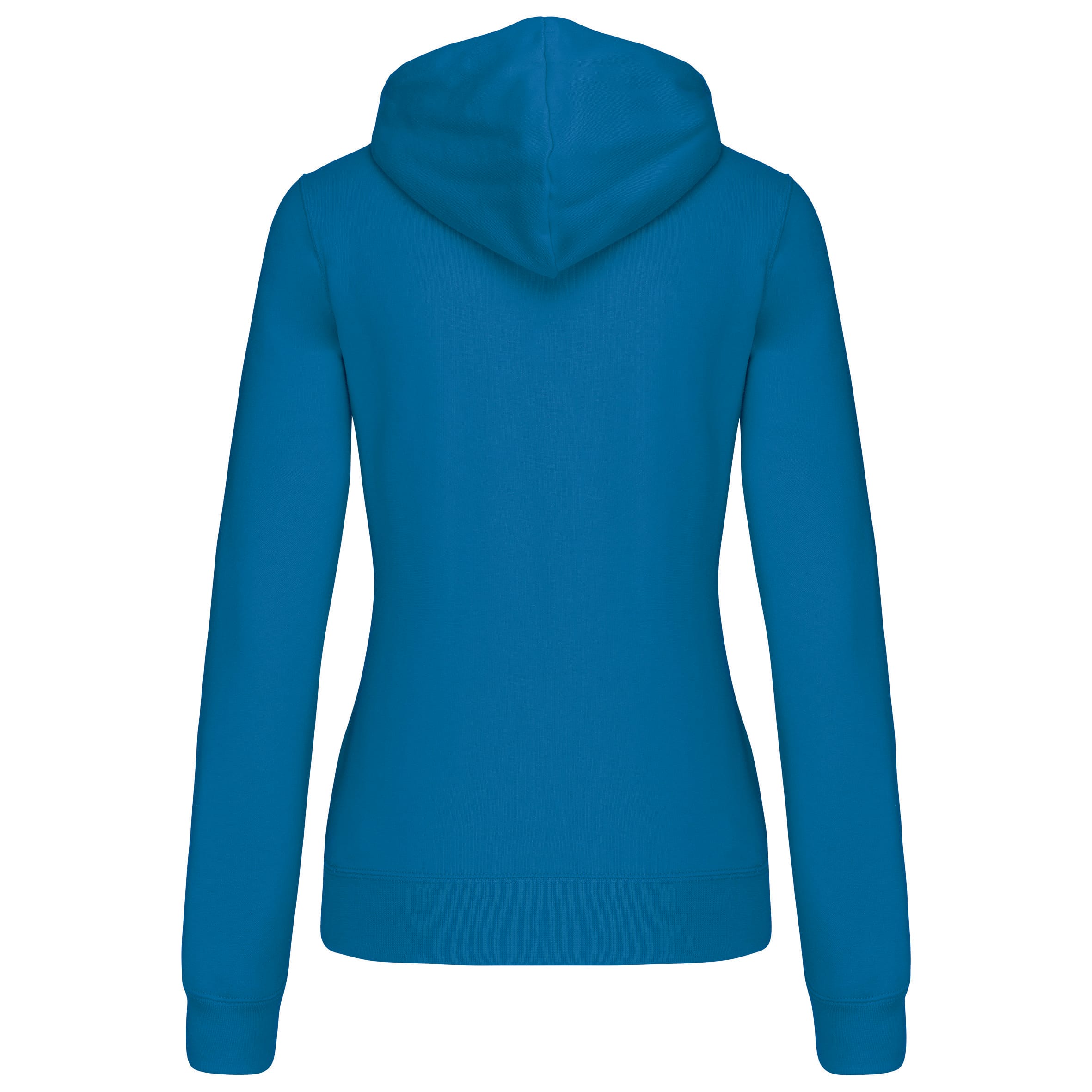 Damessweater met capuchon in contrasterende kleur
