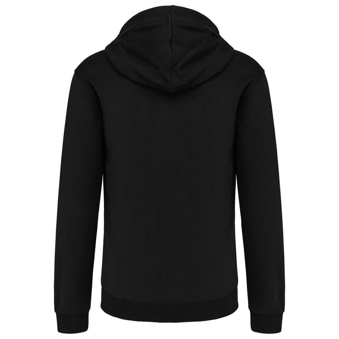 Herensweater met rits en capuchon in contrasterende kleur