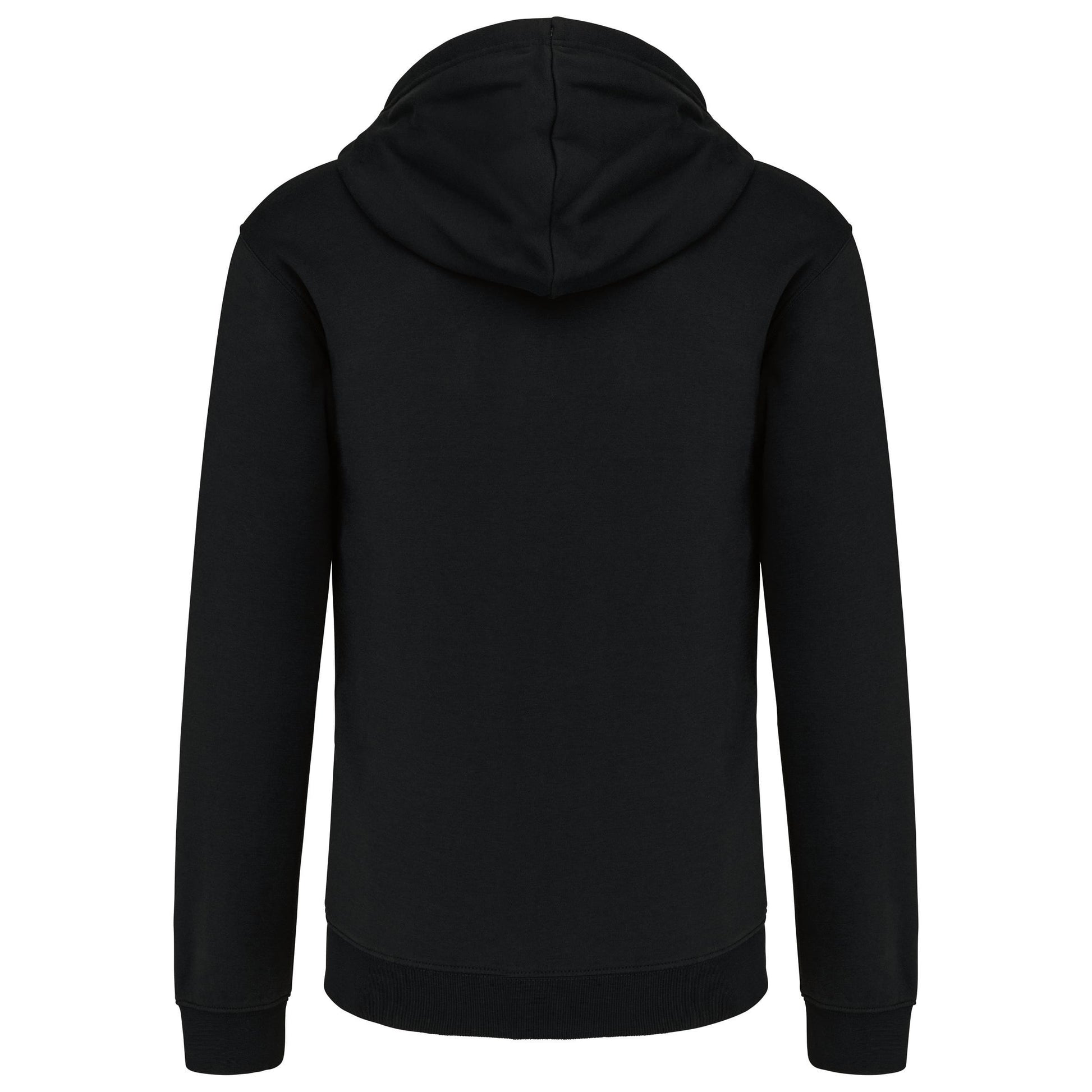 Herensweater met rits en capuchon in contrasterende kleur