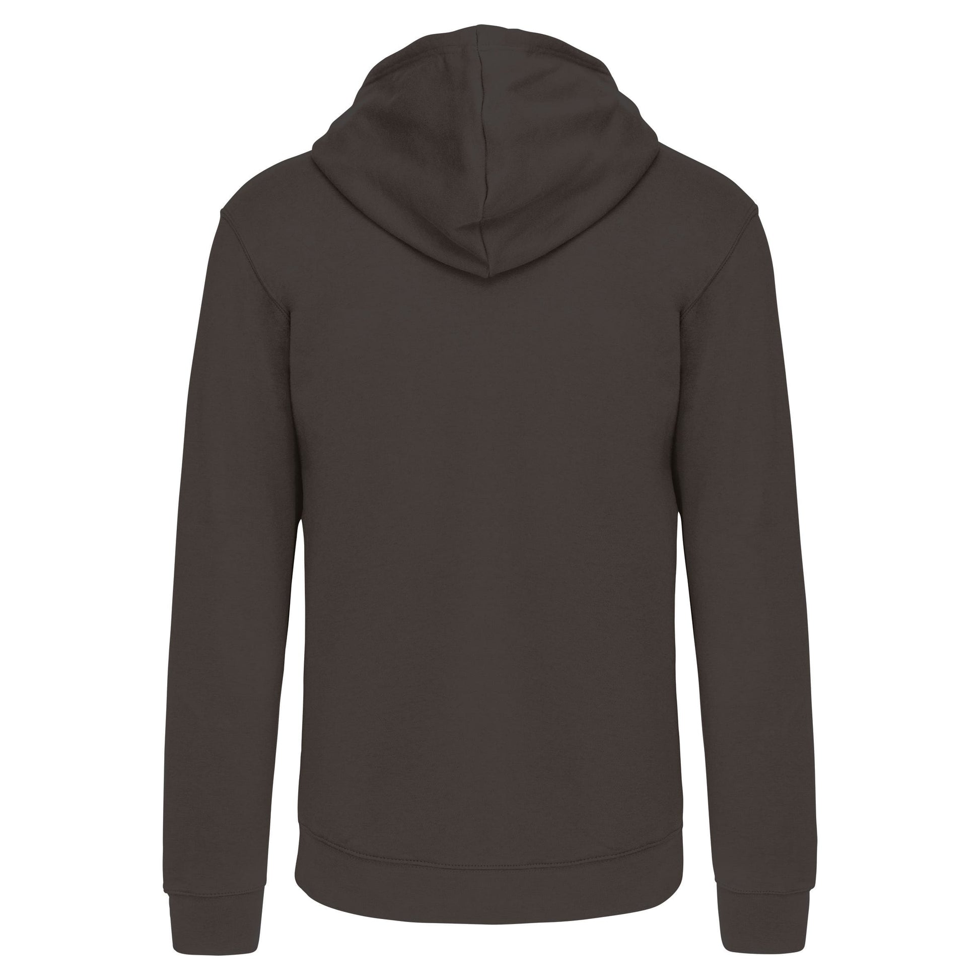 Herensweater met rits en capuchon in contrasterende kleur