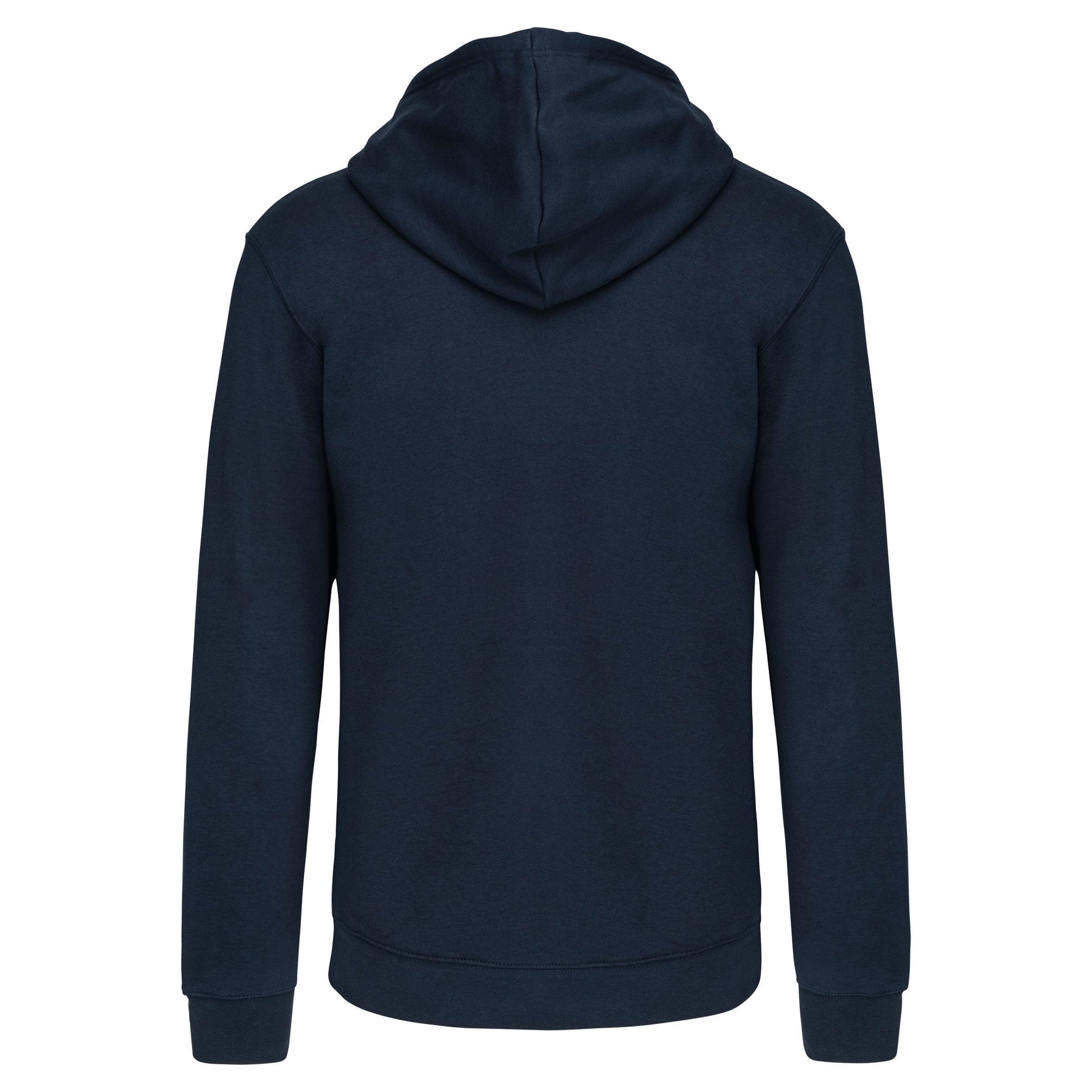 Herensweater met rits en capuchon in contrasterende kleur