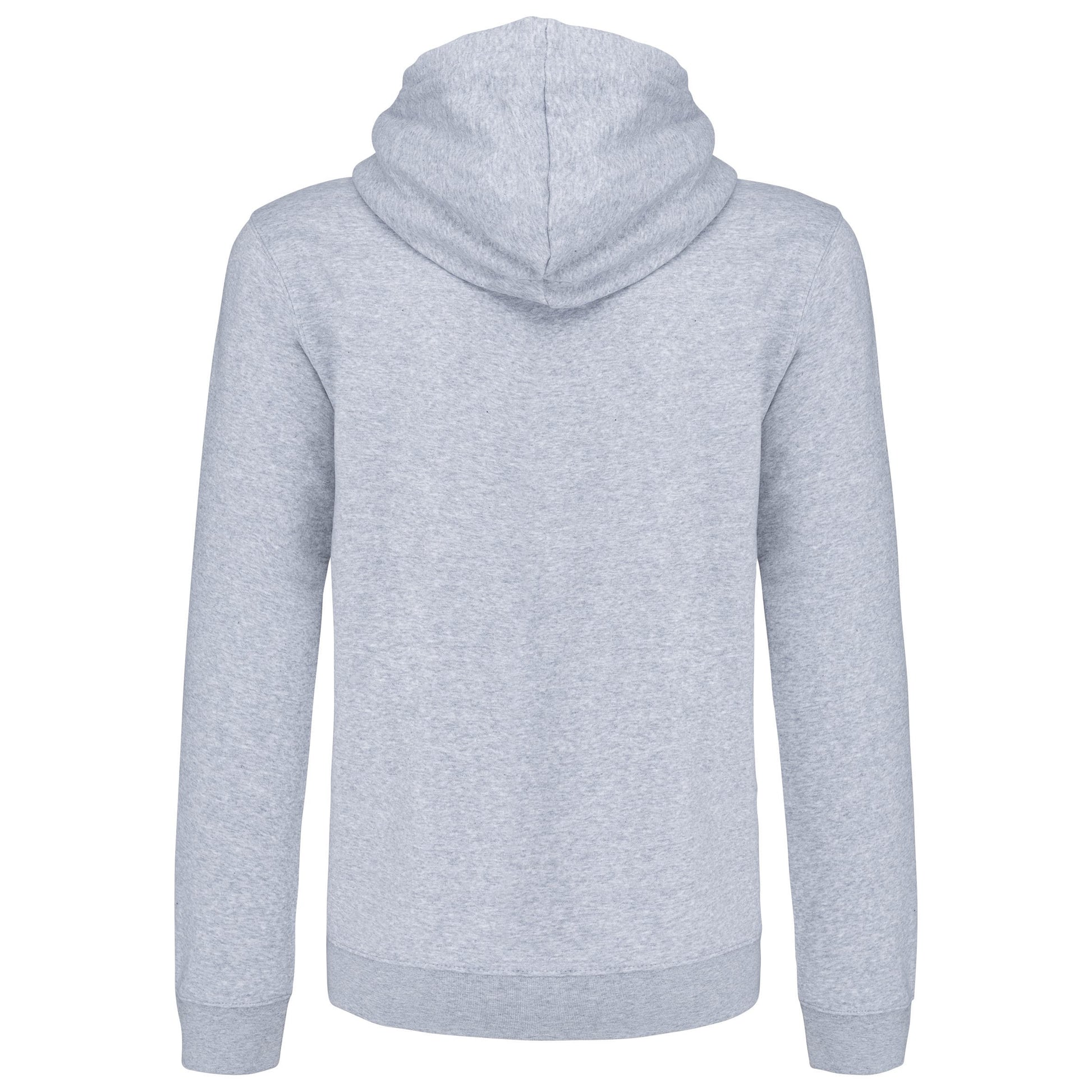 Herensweater met rits en capuchon in contrasterende kleur