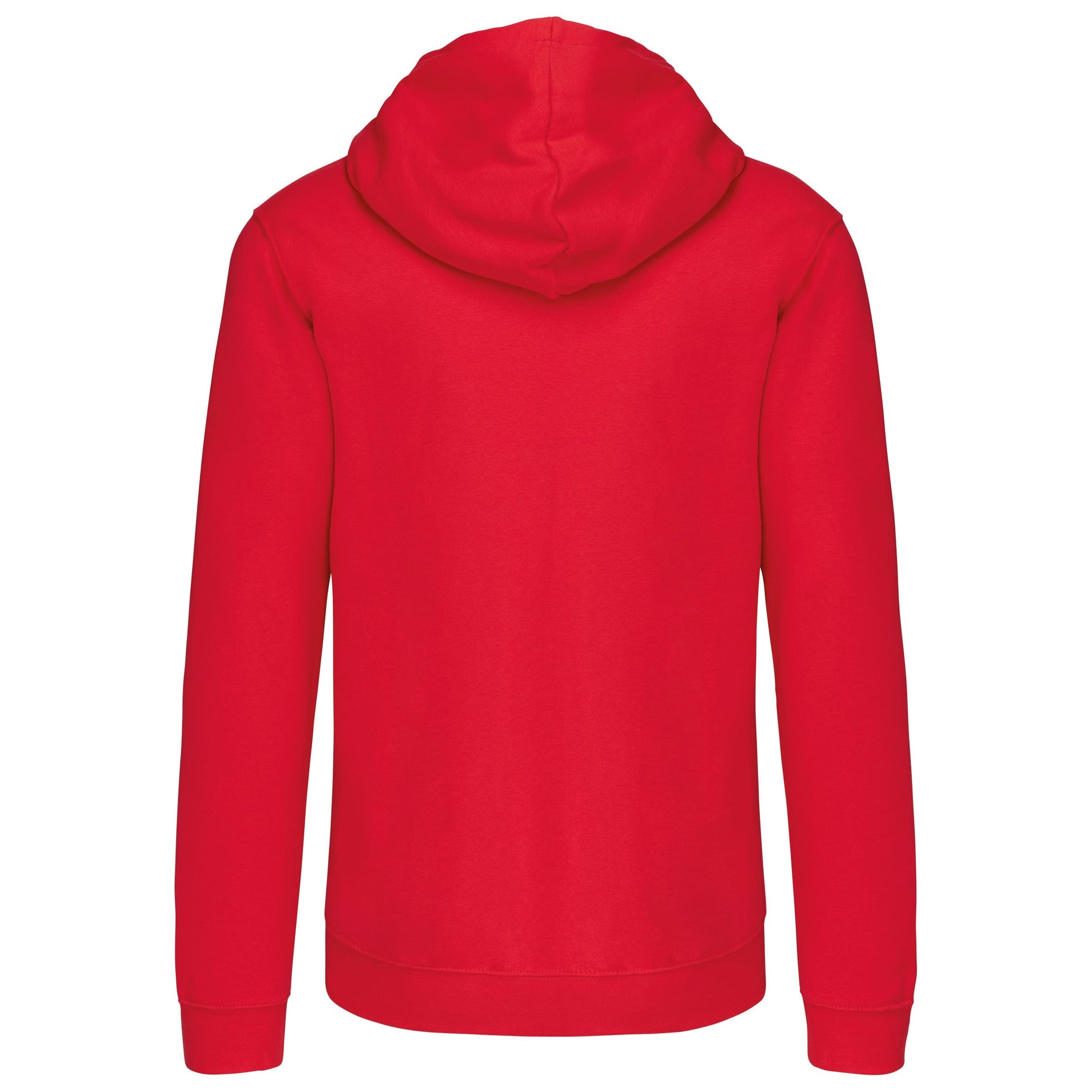 Herensweater met rits en capuchon in contrasterende kleur
