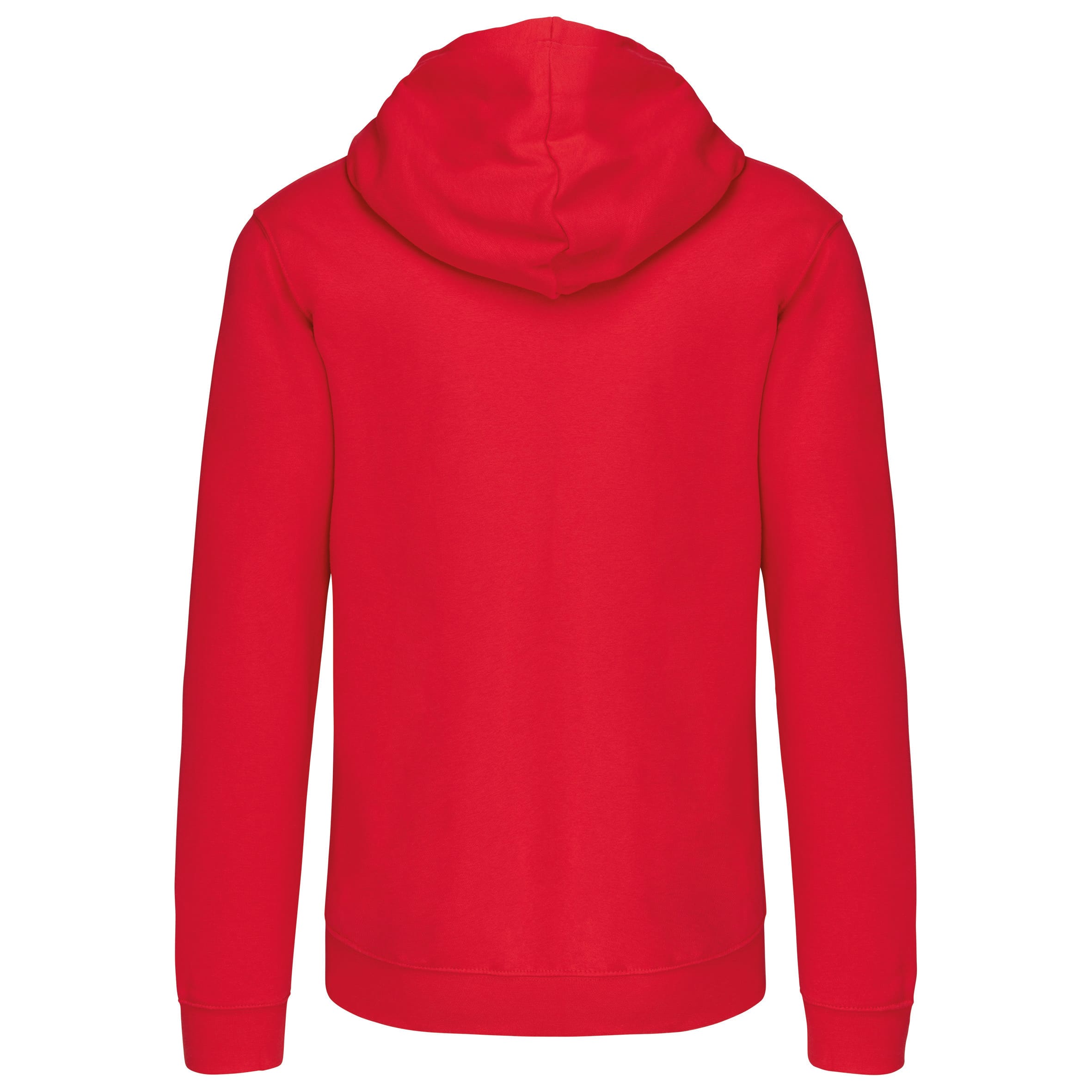 Herensweater met rits en capuchon in contrasterende kleur