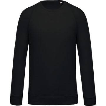 Herensweater BIO ronde hals raglanmouwen