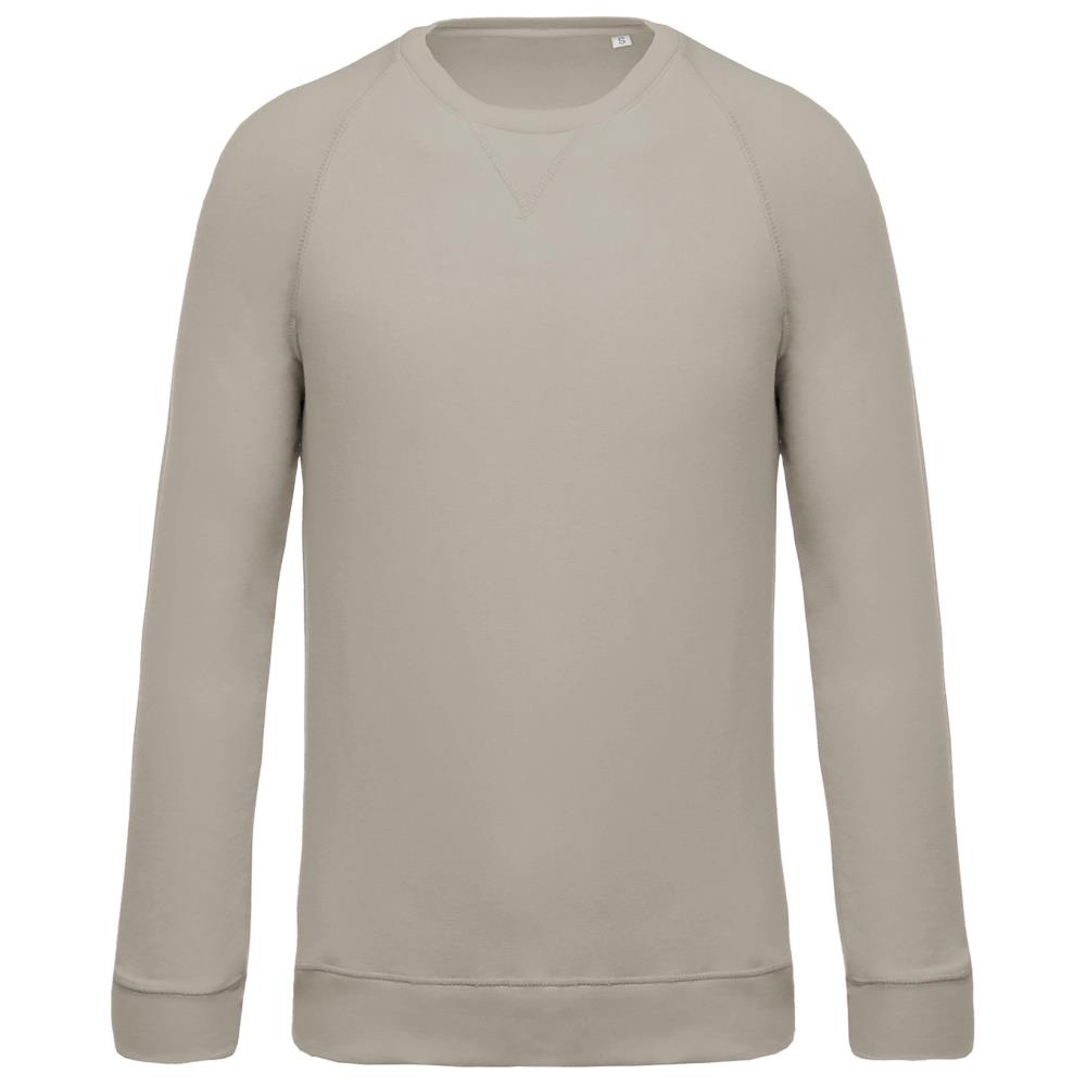 Herensweater BIO ronde hals raglanmouwen