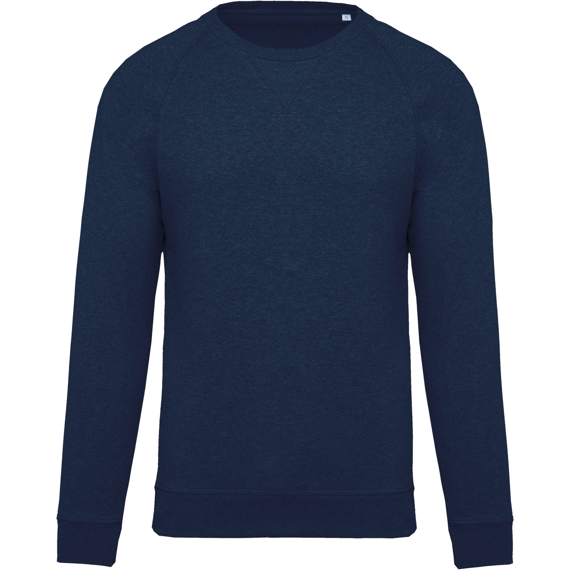 Herensweater BIO ronde hals raglanmouwen