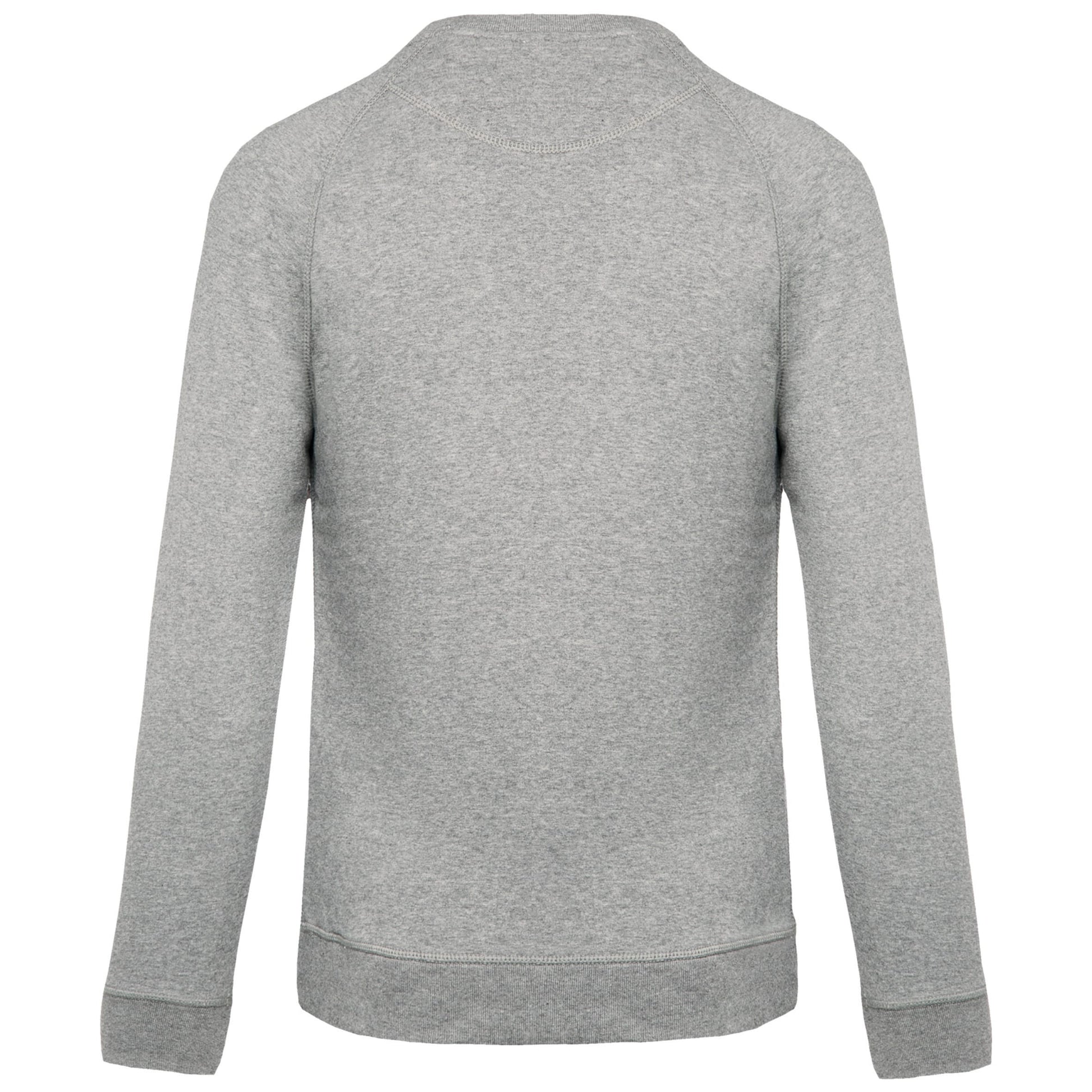 Herensweater BIO ronde hals raglanmouwen