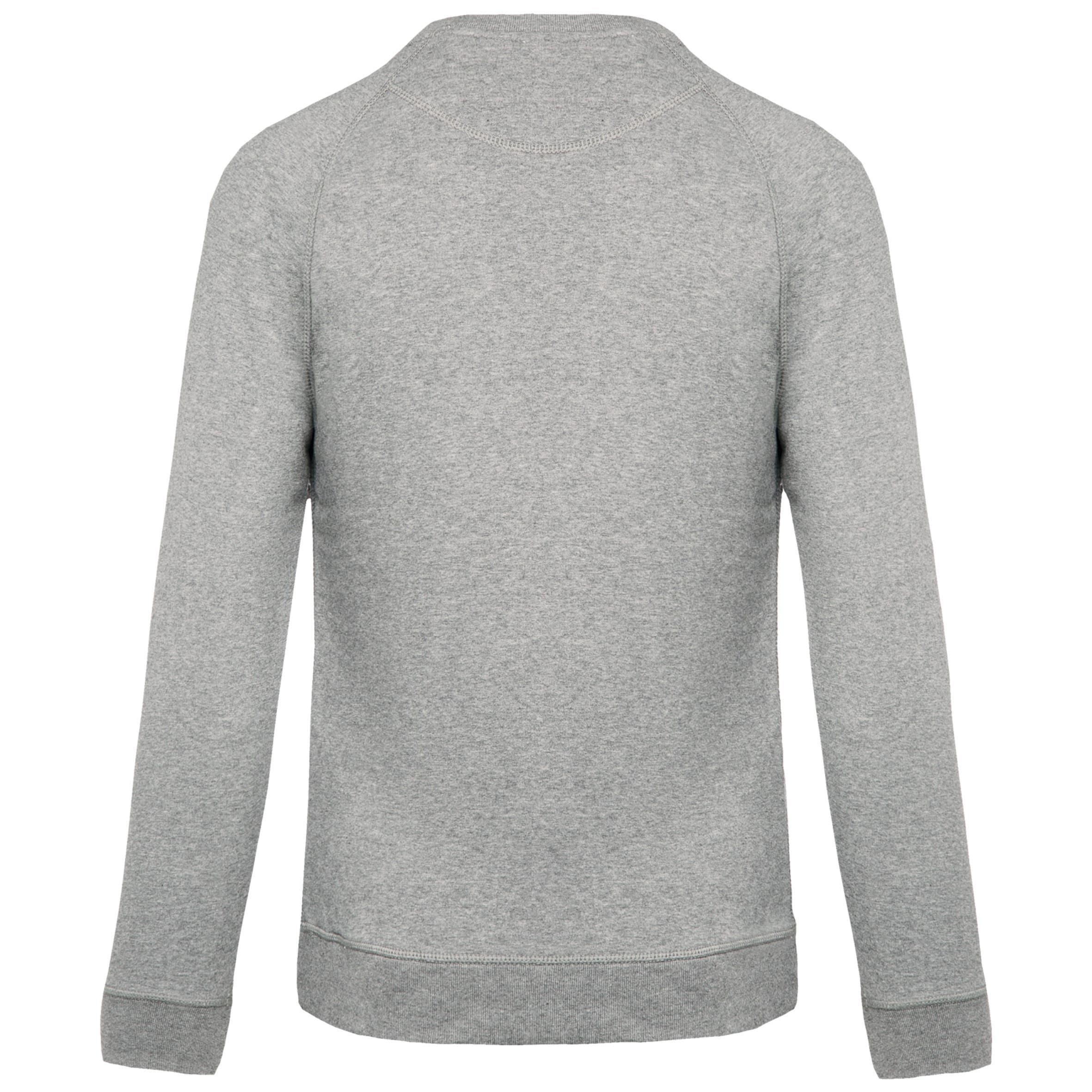 Herensweater BIO ronde hals raglanmouwen