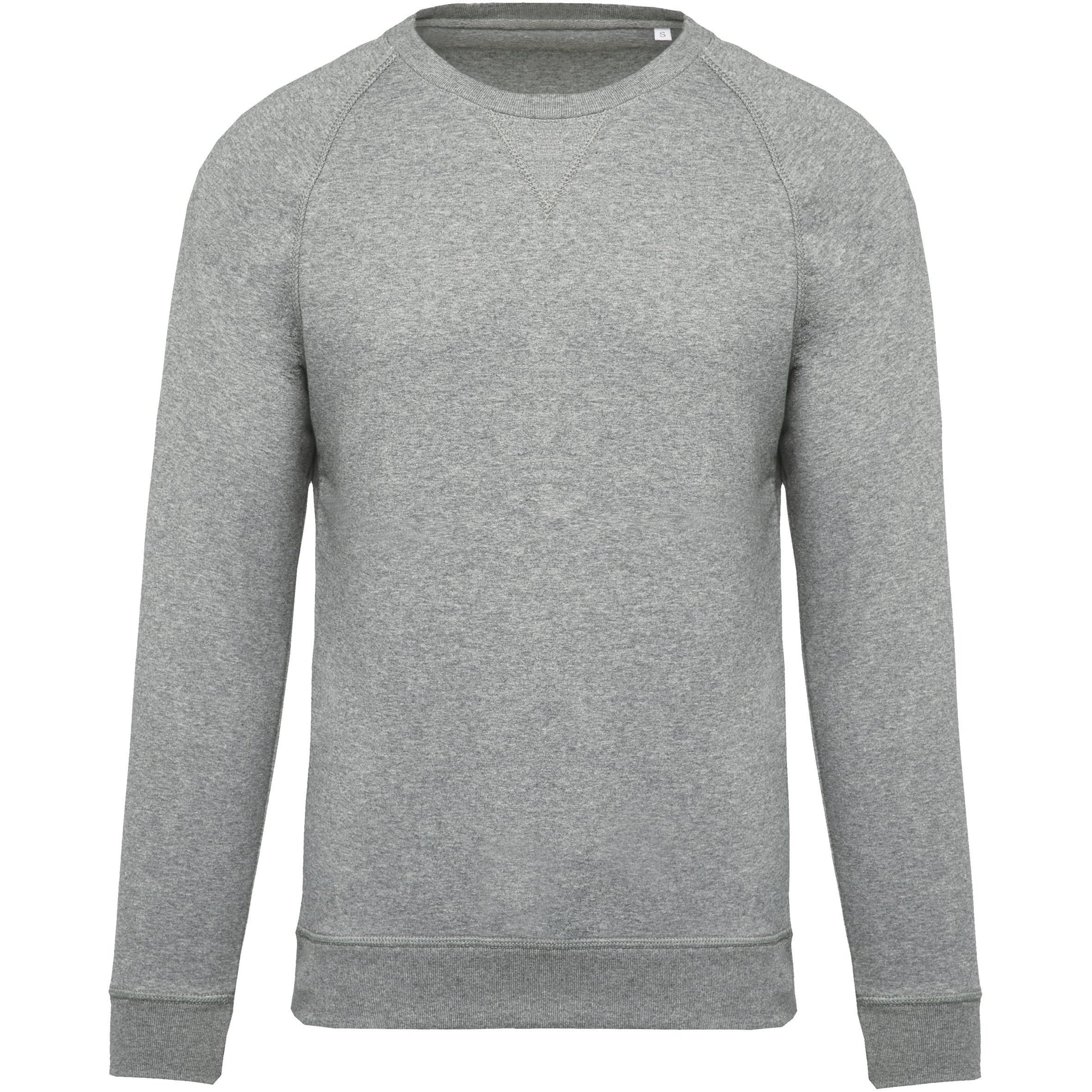 Herensweater BIO ronde hals raglanmouwen