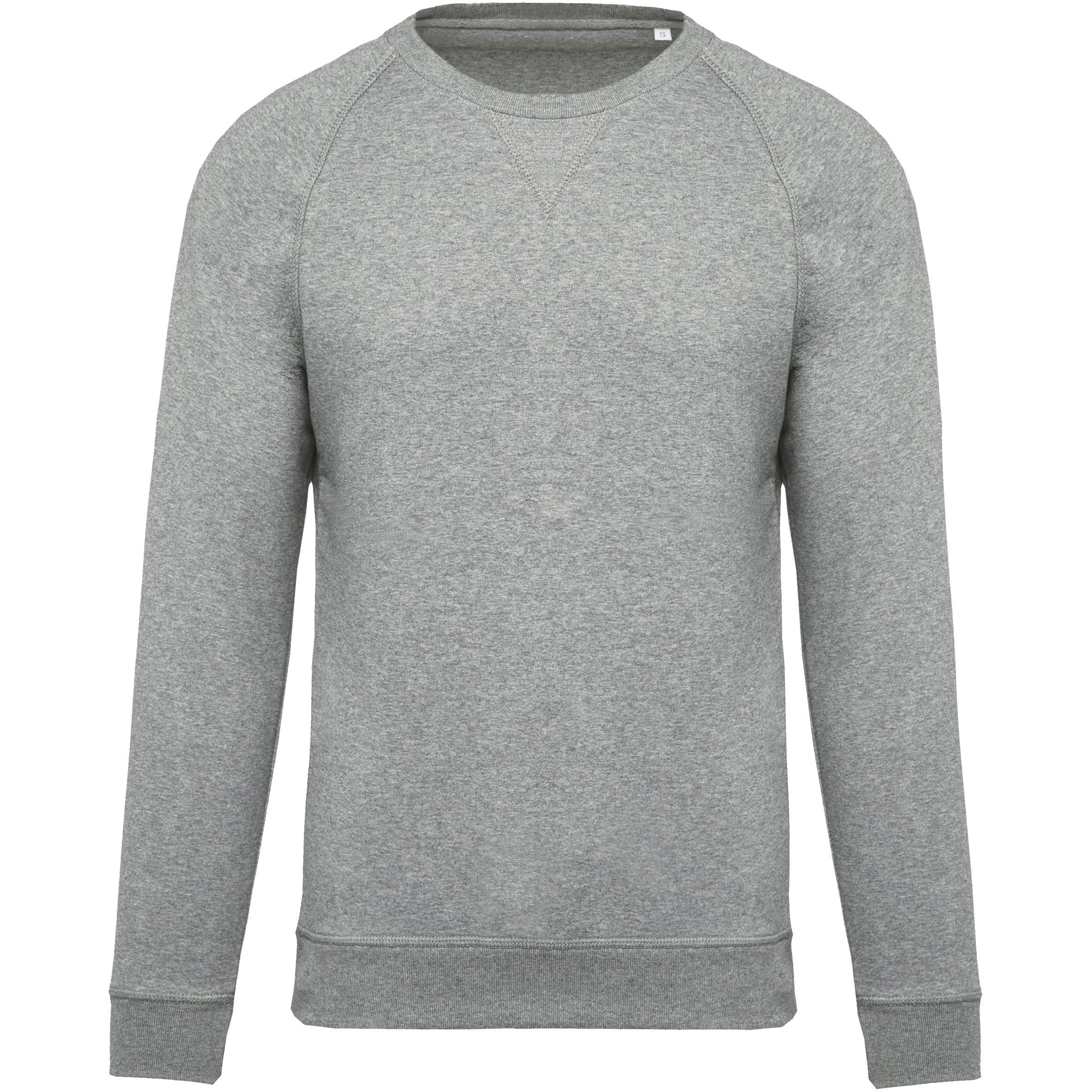 Herensweater BIO ronde hals raglanmouwen