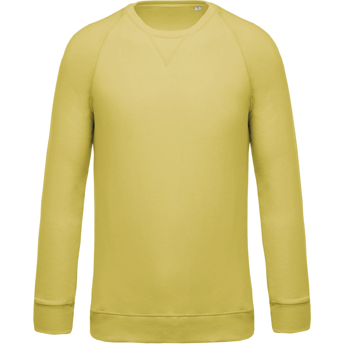 Herensweater BIO ronde hals raglanmouwen
