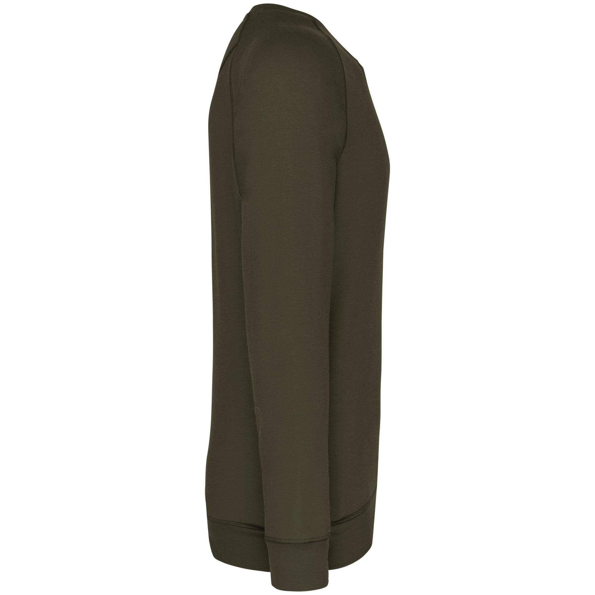 Herensweater BIO ronde hals raglanmouwen