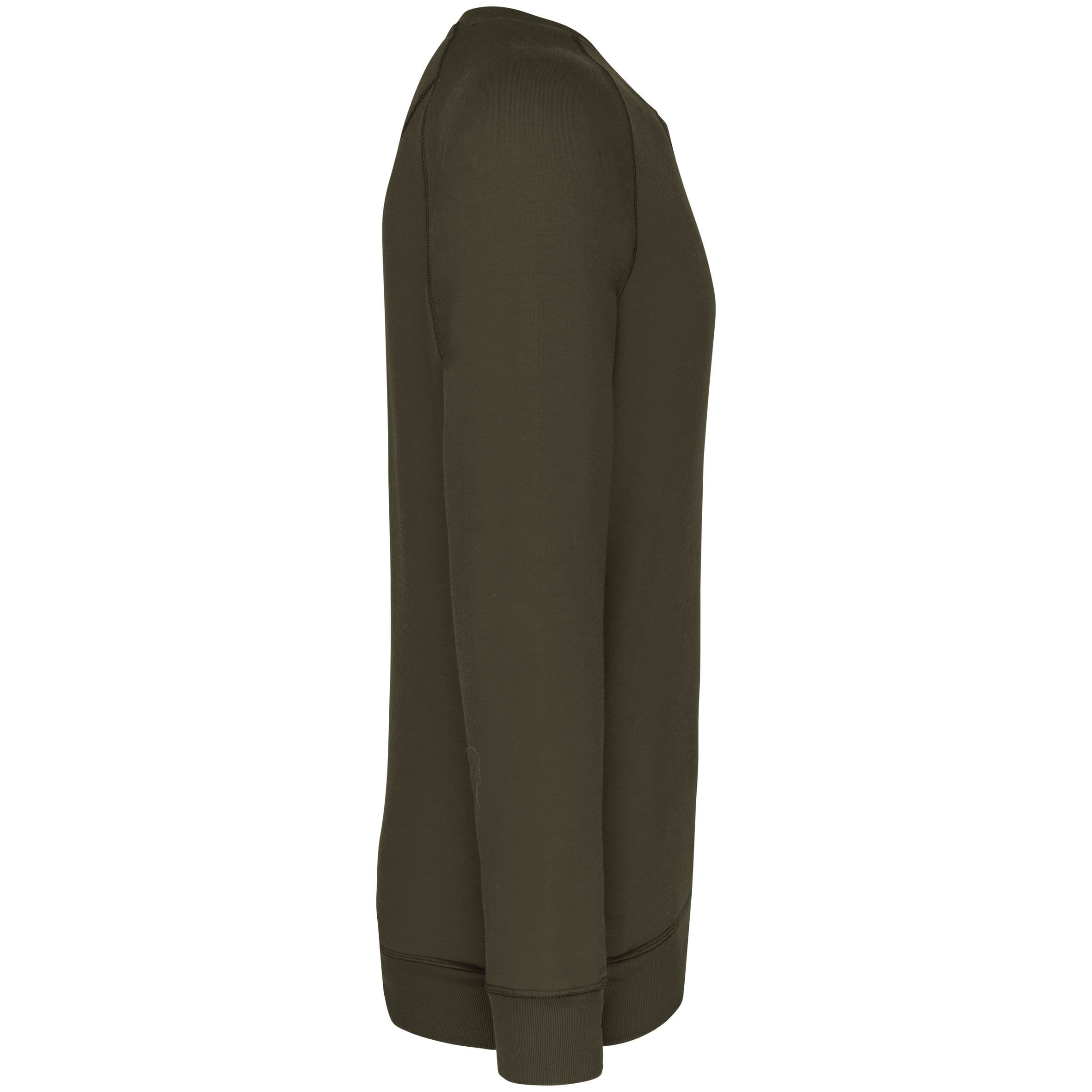 Herensweater BIO ronde hals raglanmouwen