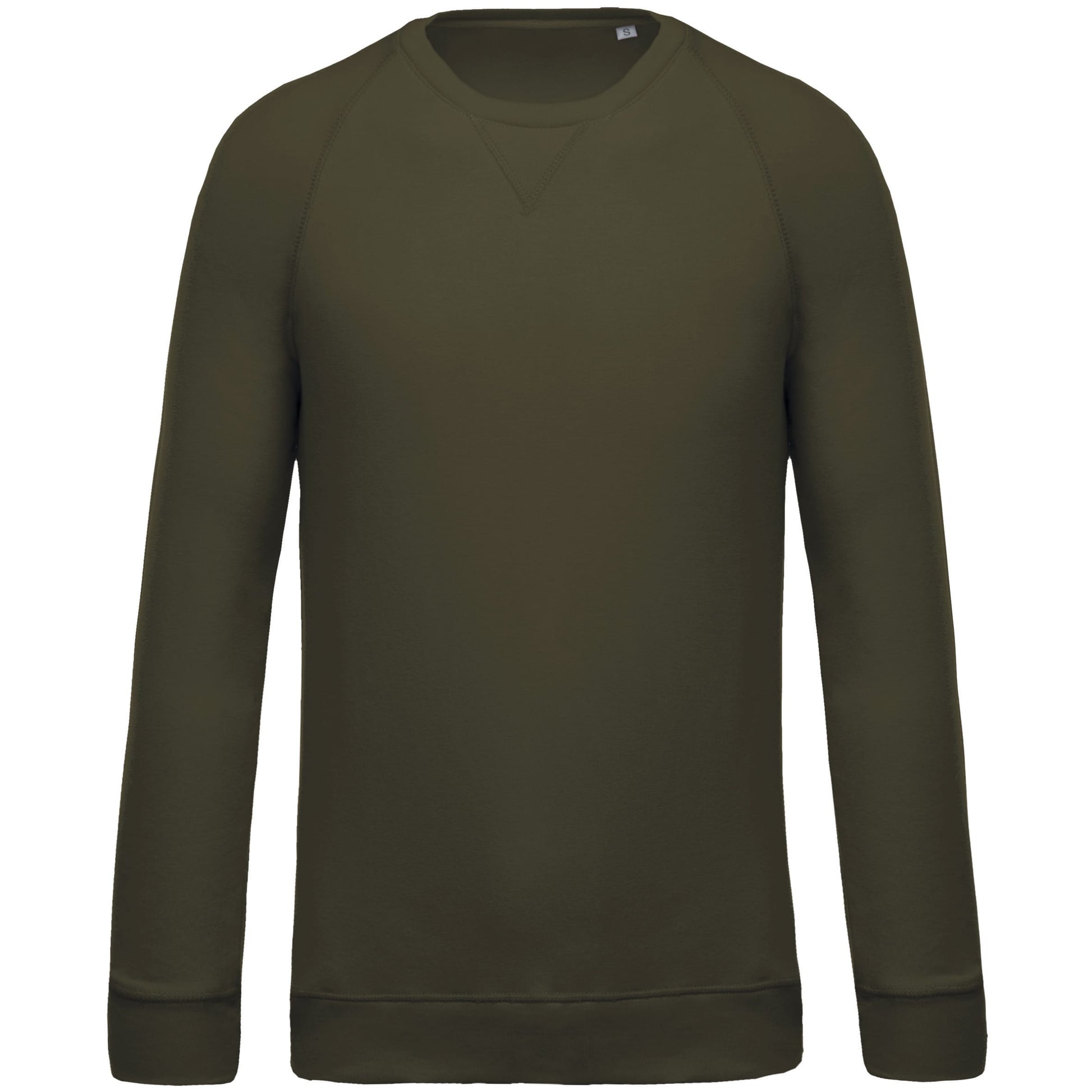 Herensweater BIO ronde hals raglanmouwen