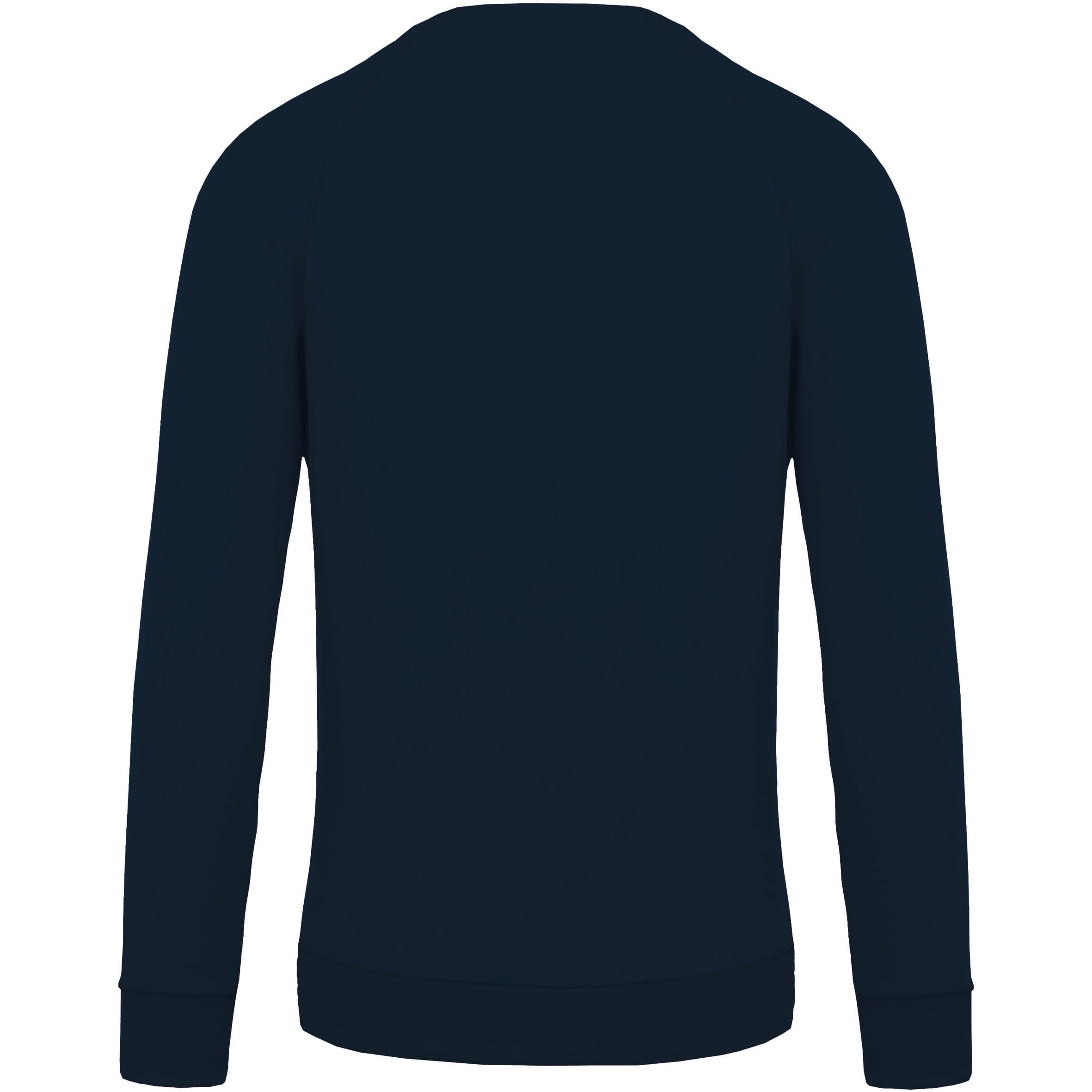 Herensweater BIO ronde hals raglanmouwen
