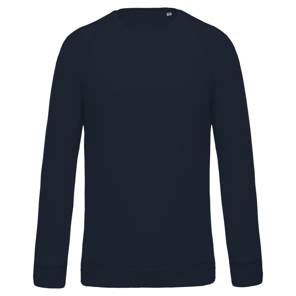 Herensweater BIO ronde hals raglanmouwen