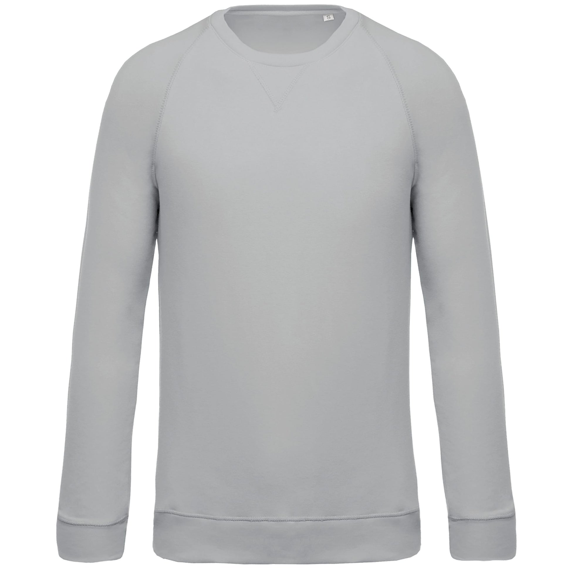 Herensweater BIO ronde hals raglanmouwen