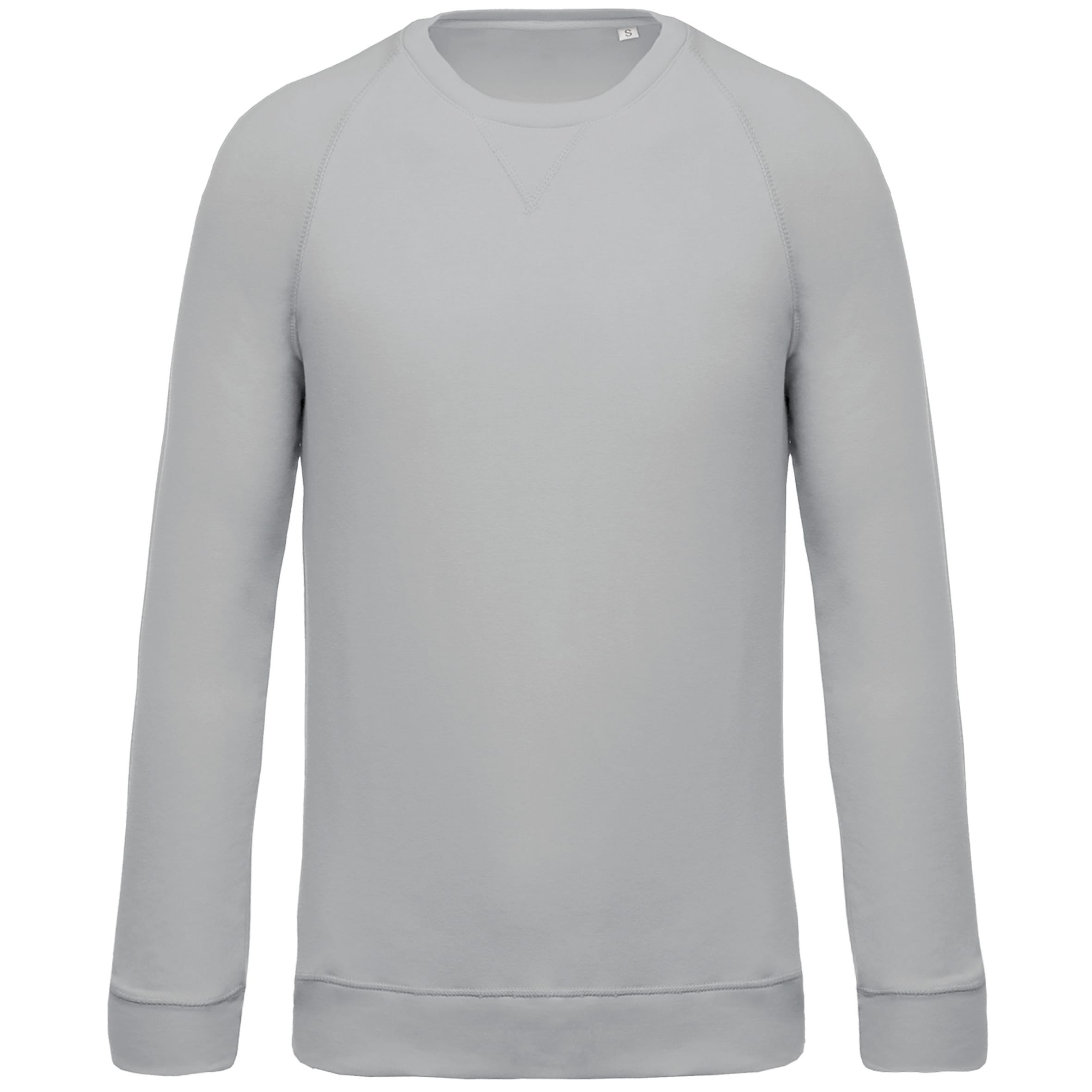 Herensweater BIO ronde hals raglanmouwen