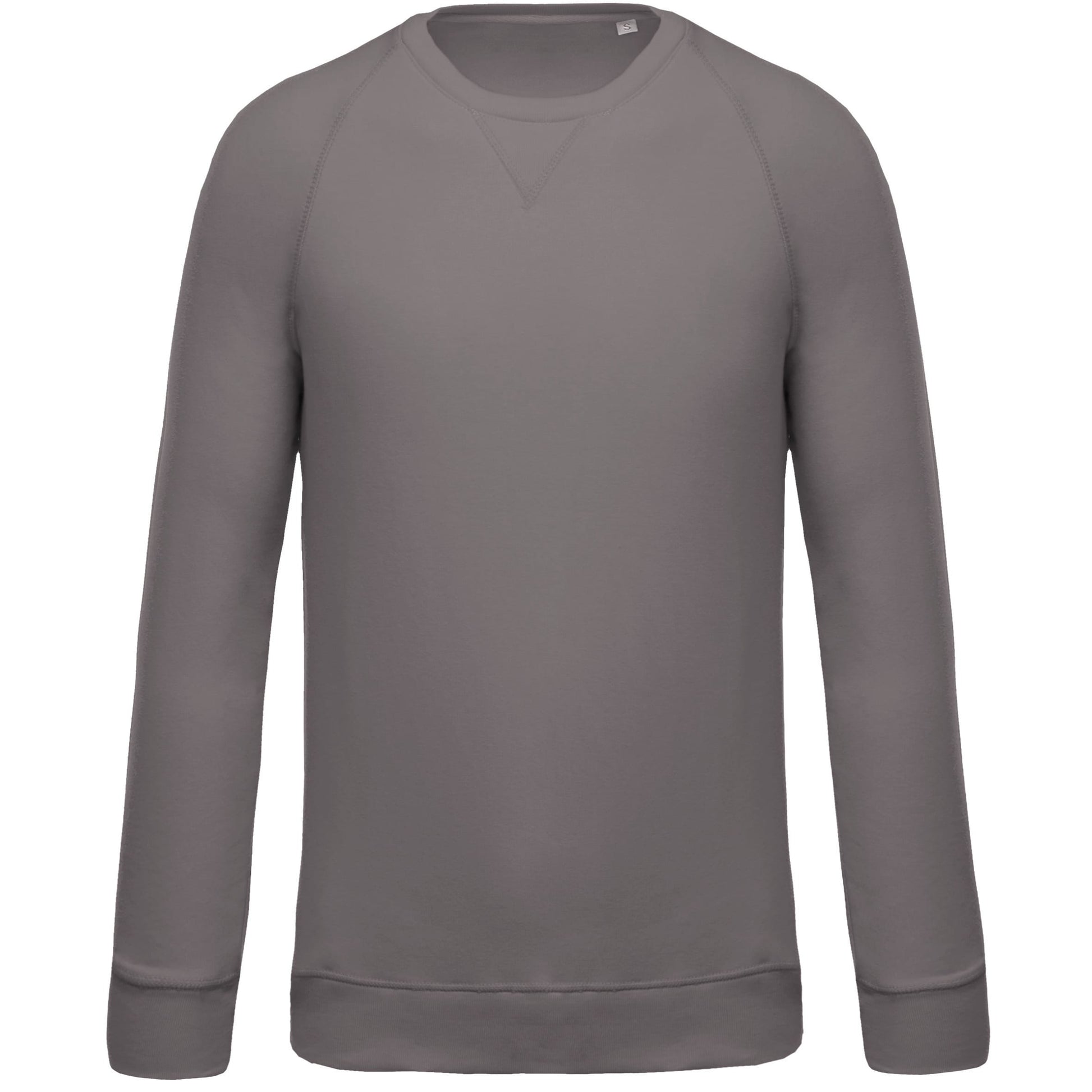 Herensweater BIO ronde hals raglanmouwen