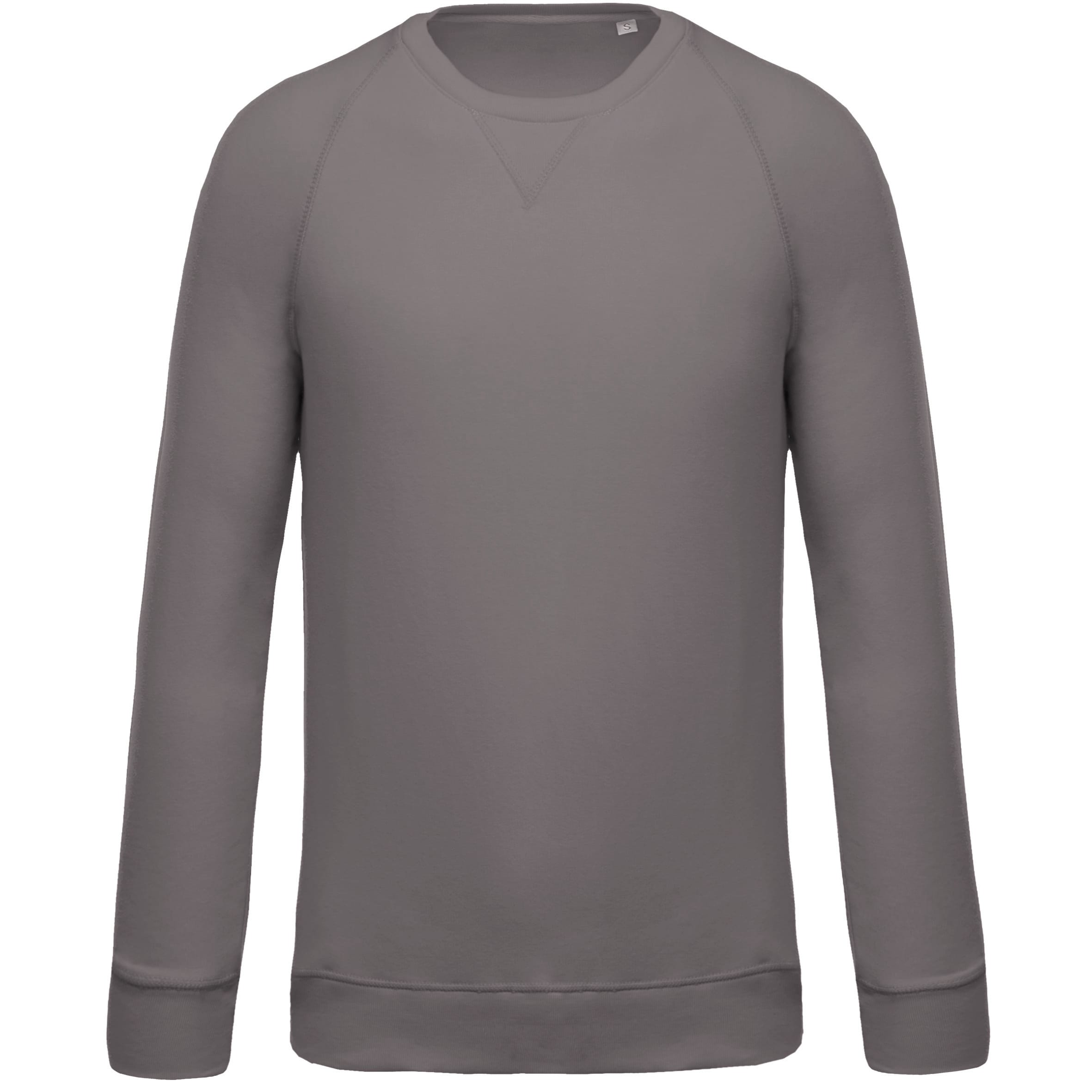 Herensweater BIO ronde hals raglanmouwen