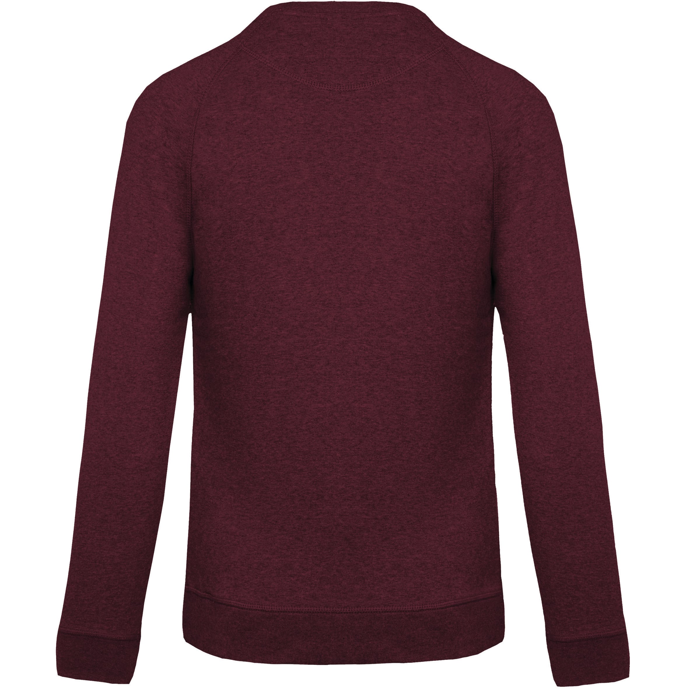 Herensweater BIO ronde hals raglanmouwen