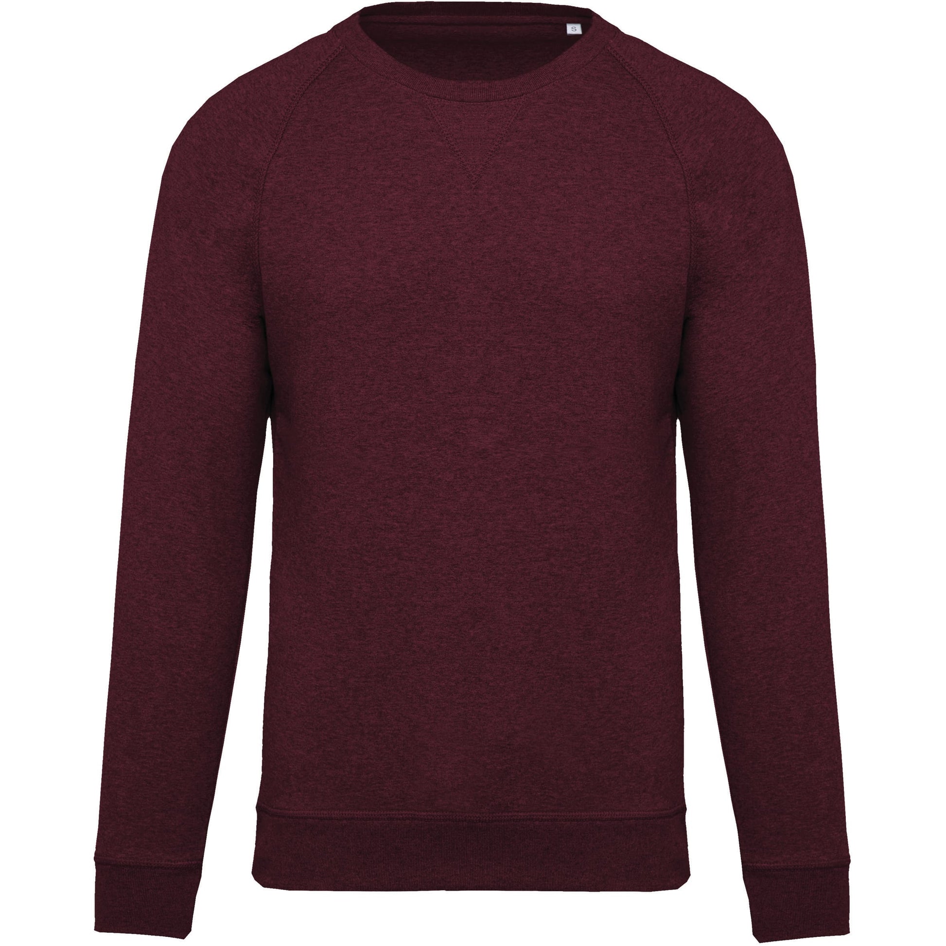 Herensweater BIO ronde hals raglanmouwen
