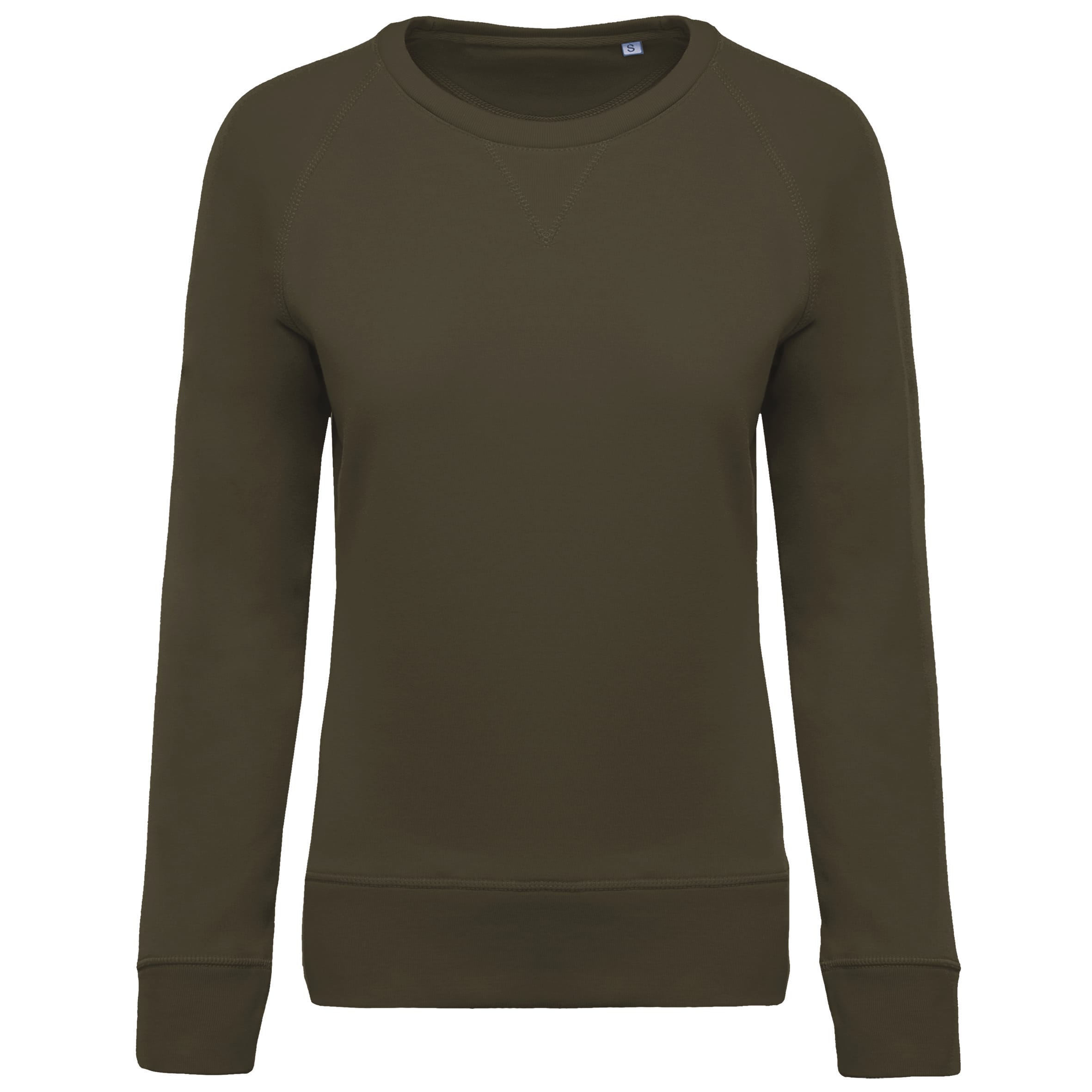 Damessweater BIO ronde hals raglanmouwen
