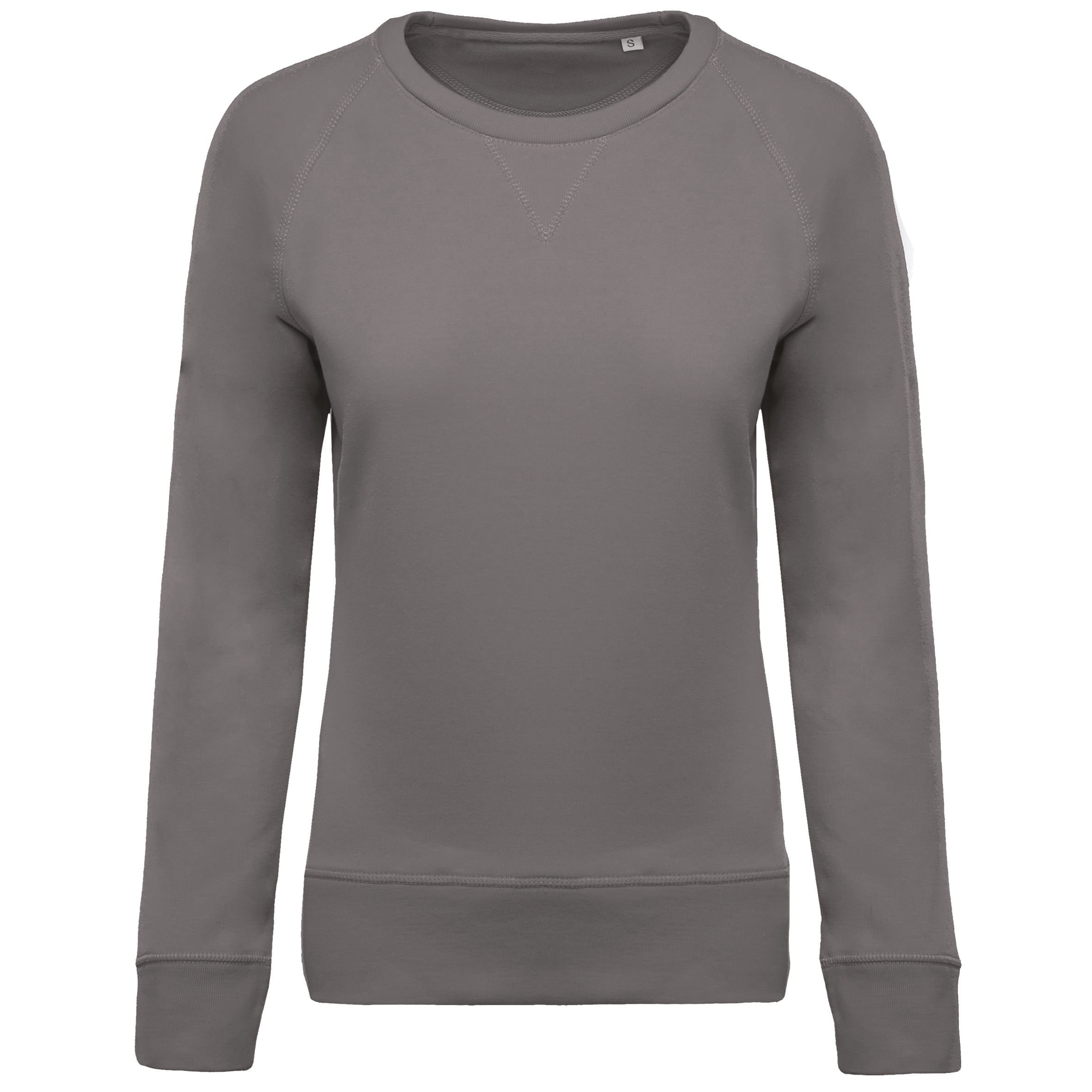 Damessweater BIO ronde hals raglanmouwen