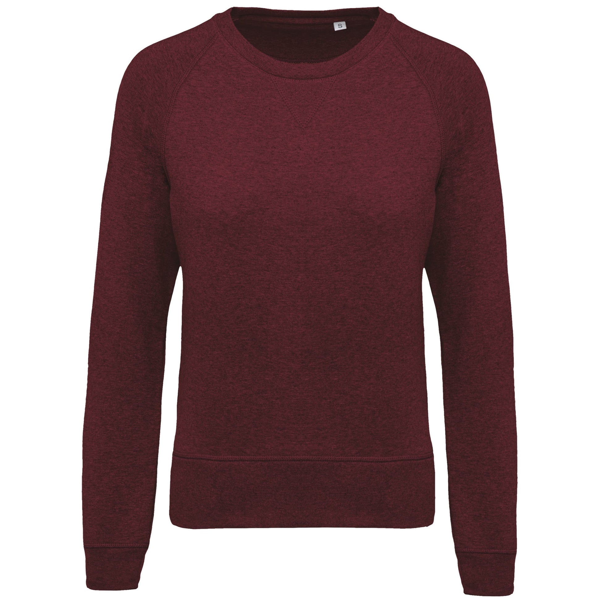 Damessweater BIO ronde hals raglanmouwen
