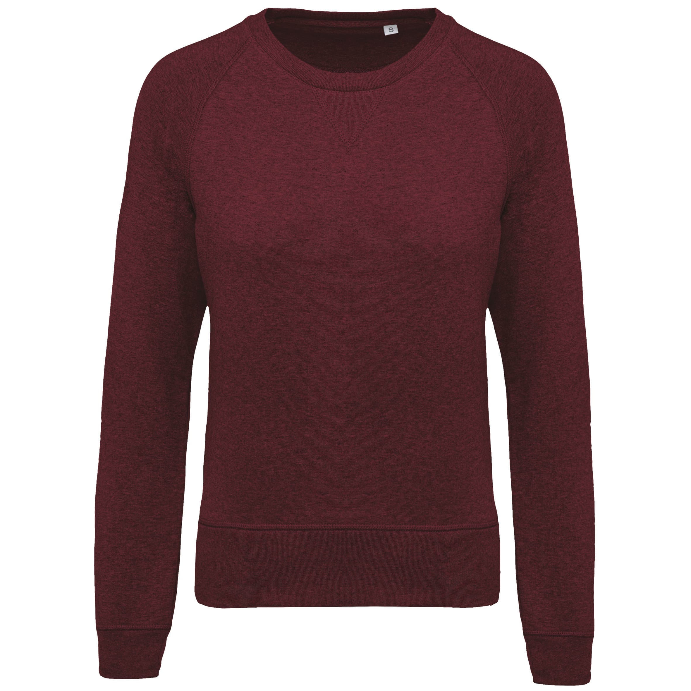 Damessweater BIO ronde hals raglanmouwen