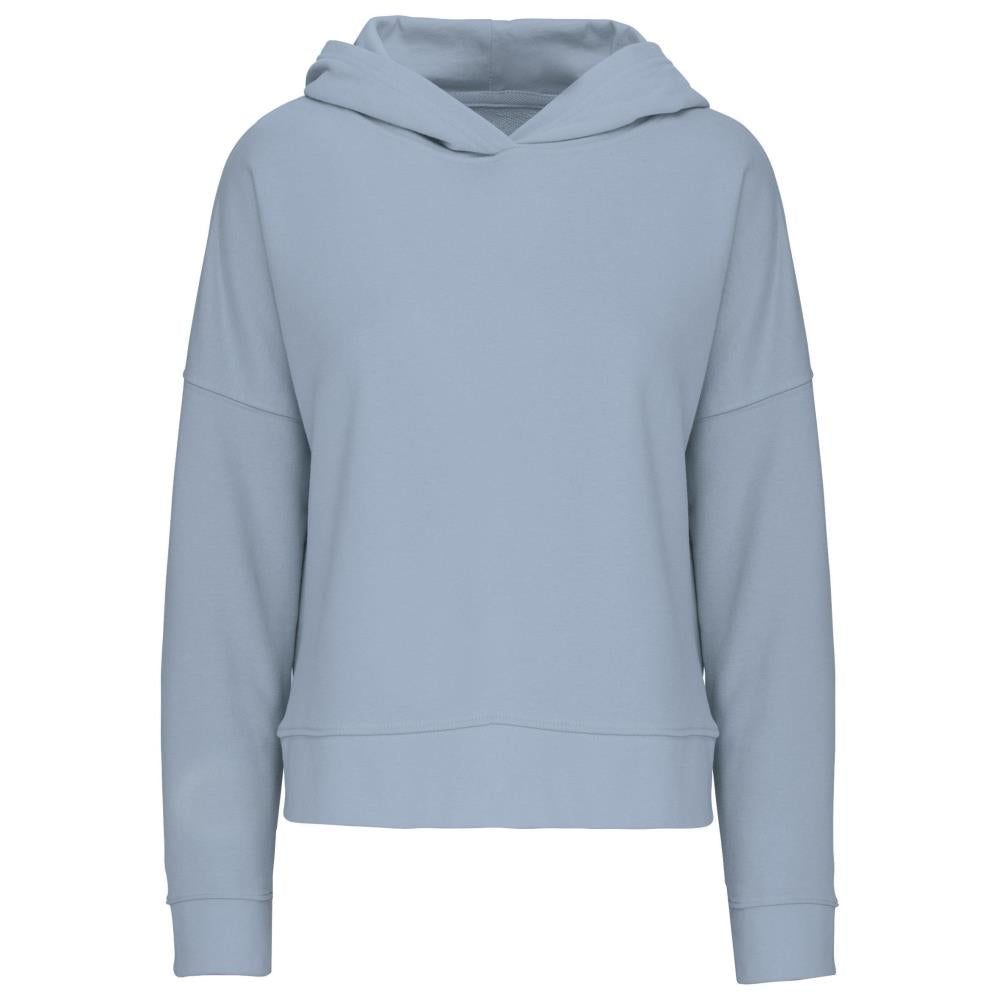 Bio lounge damessweater met capuchon