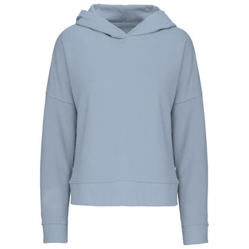 Bio lounge damessweater met capuchon