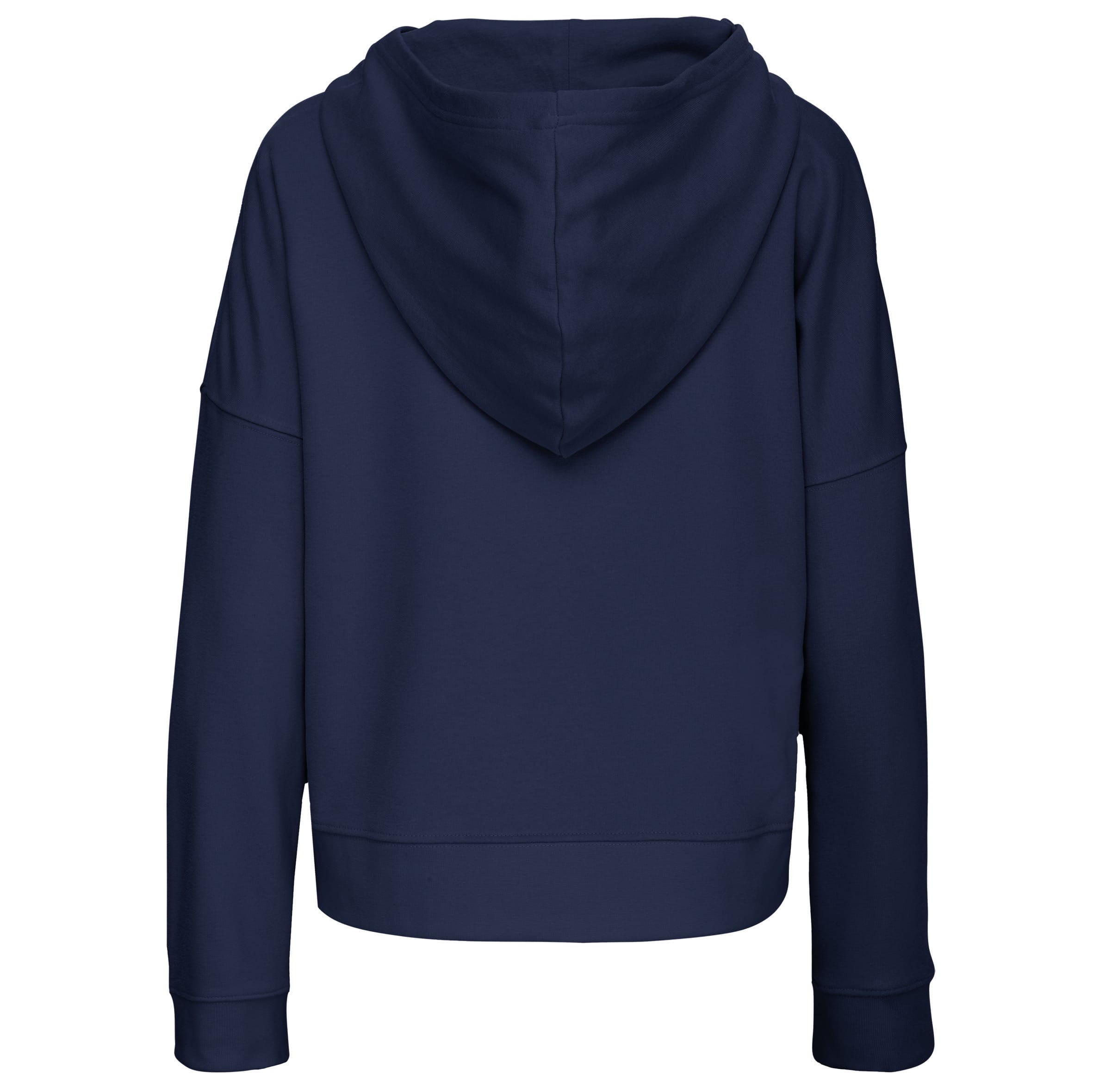 Bio lounge damessweater met capuchon