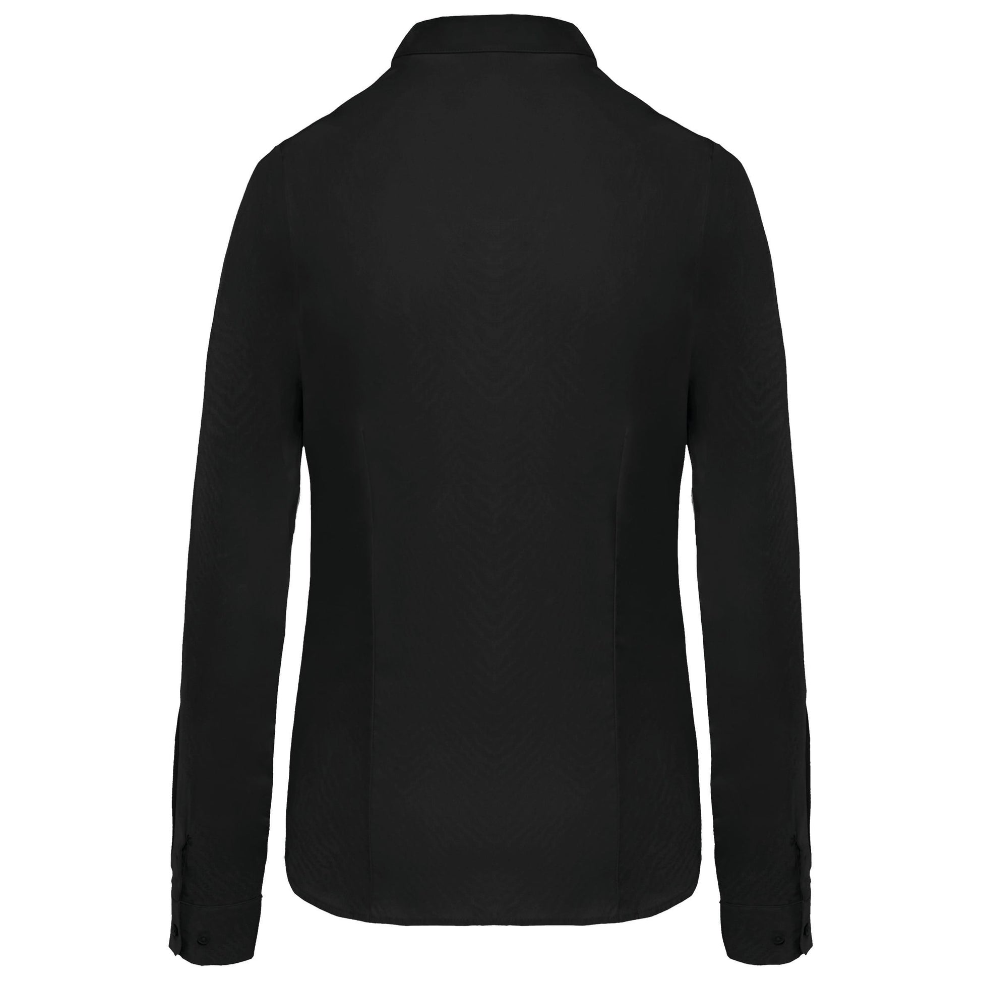 Damesblouse in popeline met lange mouwen